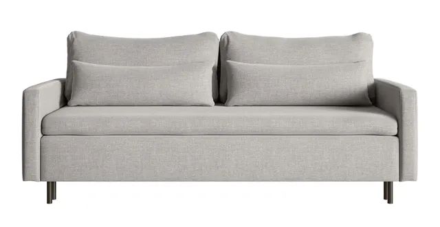 selsey-umpro-dreisitziges-schlafsofa-mit-bettkasten-grauer-chenille-bezug image 1