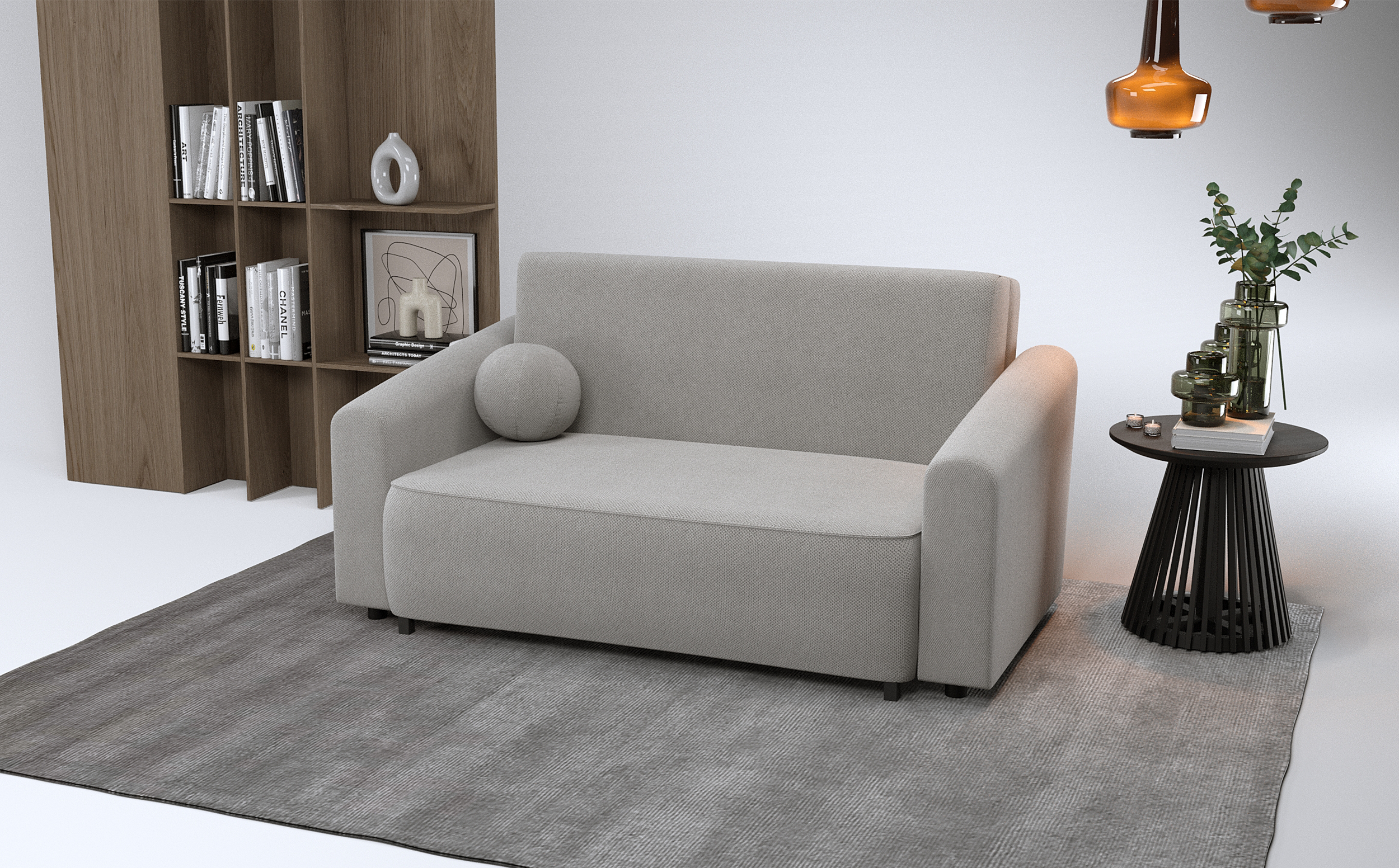 selsey-stevio-170-cm-zweisitziges-ausklappbares-sofa-mit-stauraum-grauer-hydroph image 2