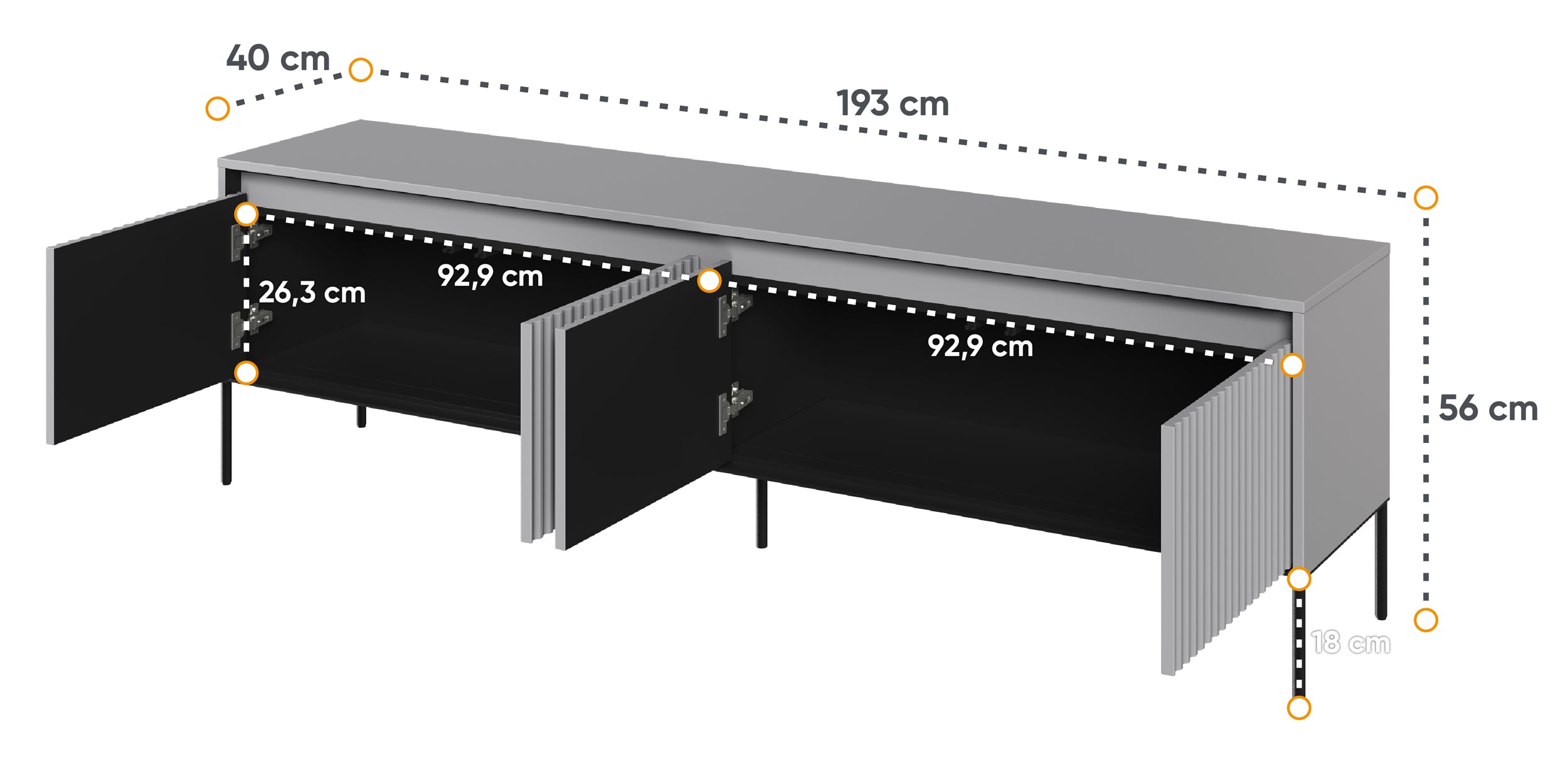 selsey-trend-tv-schrank-193-cm-grau-mit-led-beleuchtung image 3
