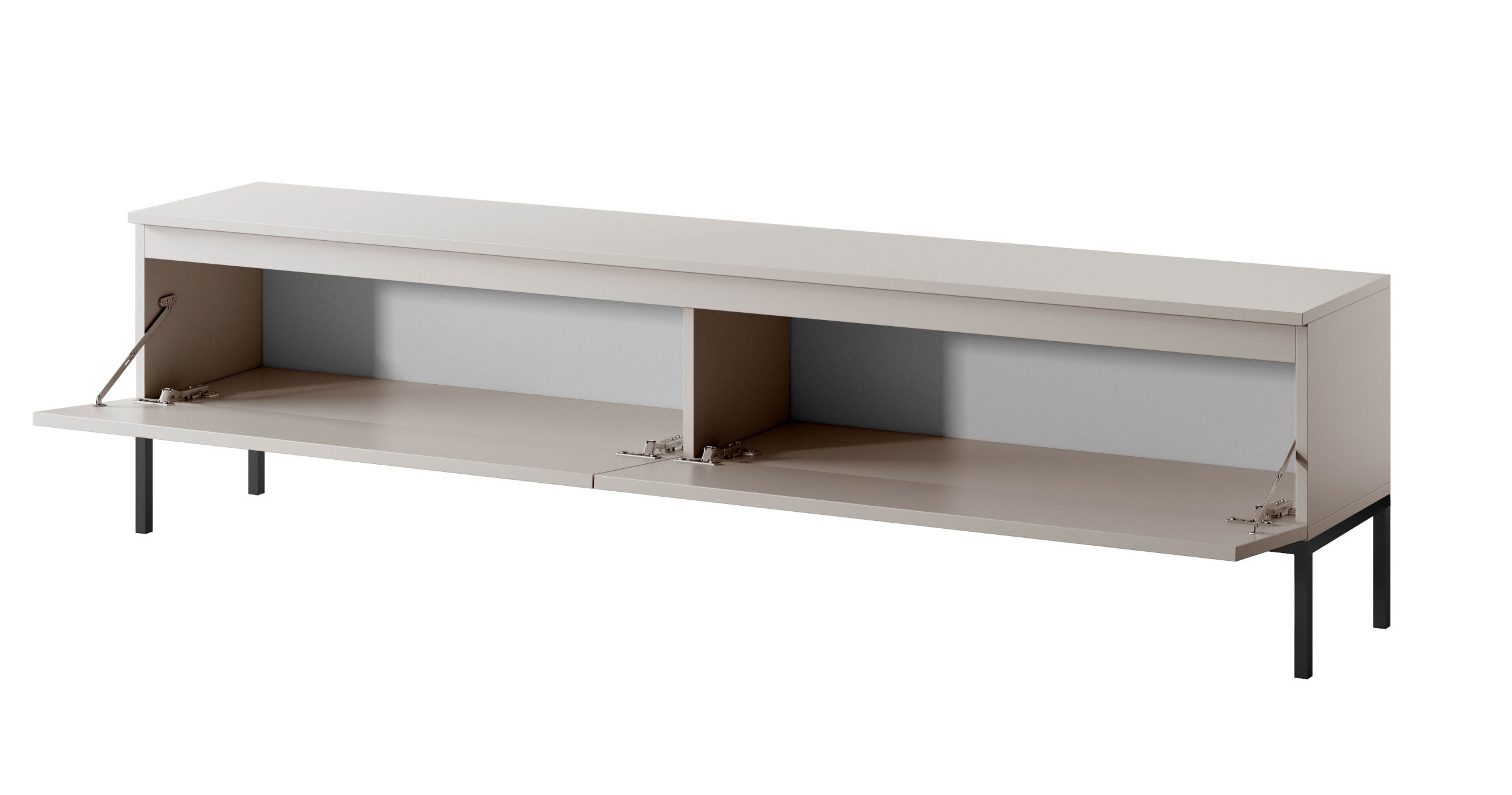 selsey-bemmi-tv-schrank-175-cm-kaschmir-mit-schwarzen-akzenten image 5
