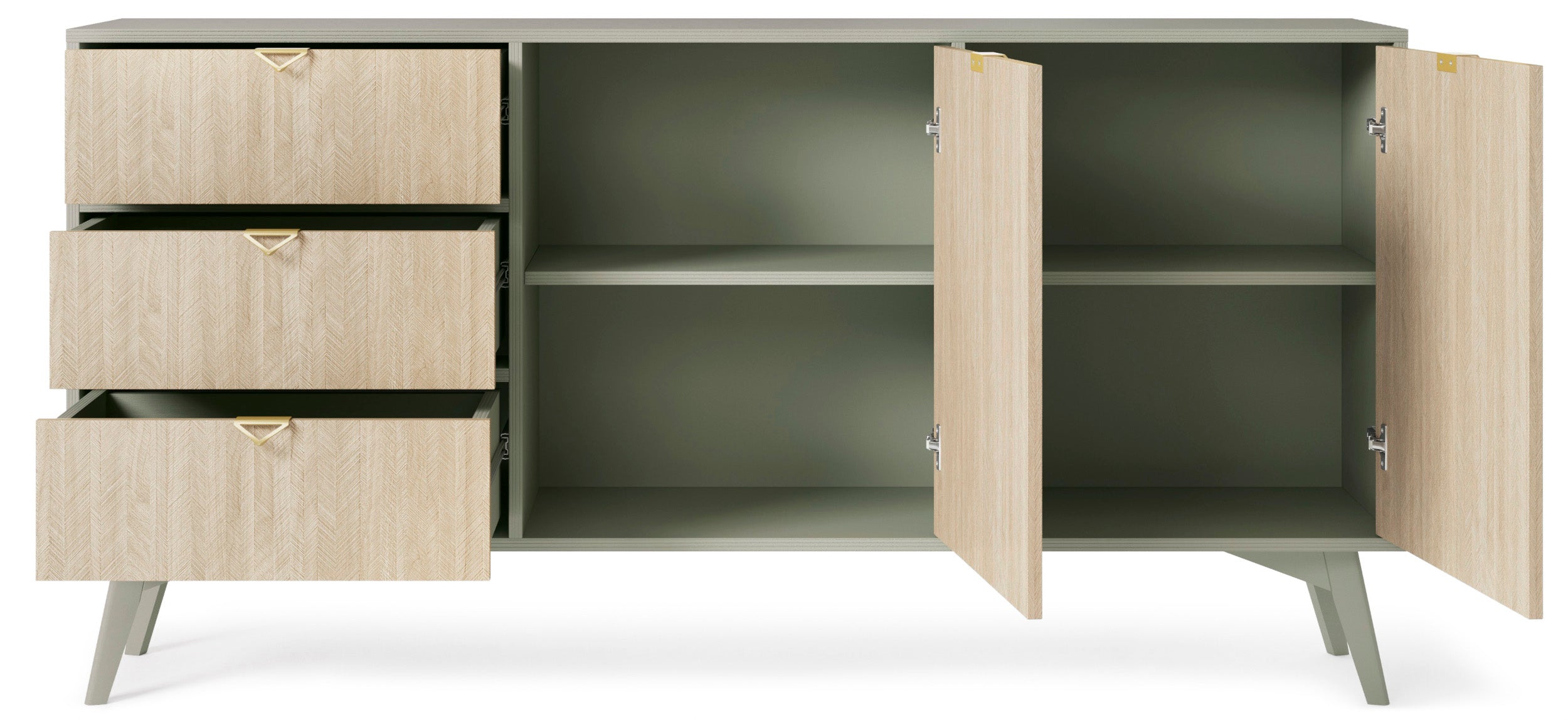 selsey-favoria-kommode-158-cm-eukalyptus-fischgr-t-mit-2-t-ren-und-schubladen-go image 5