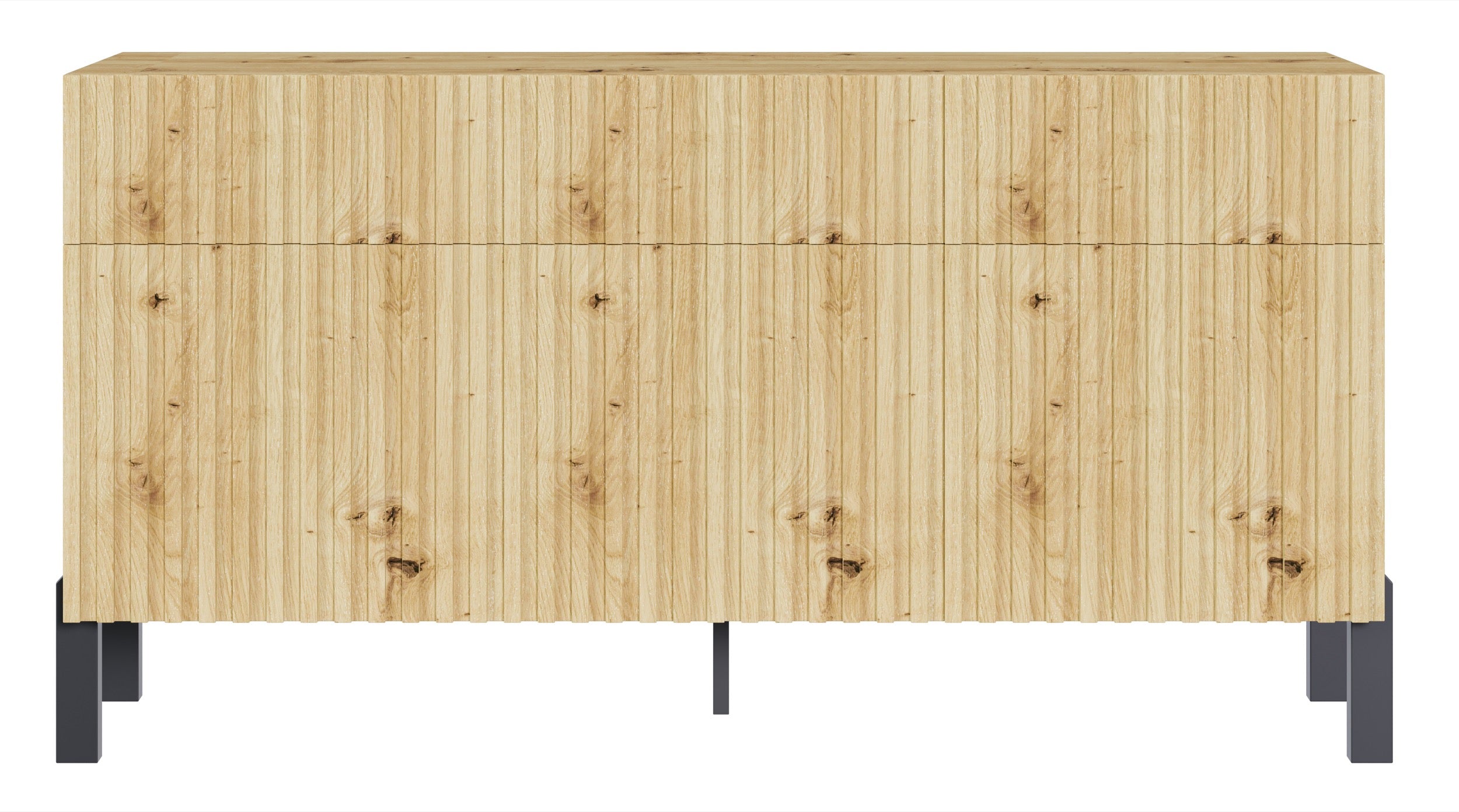 selsey-telire-dreht-r-kommode-154-cm-mit-3-schubladen-lamellenfront-artisan-eich image 5