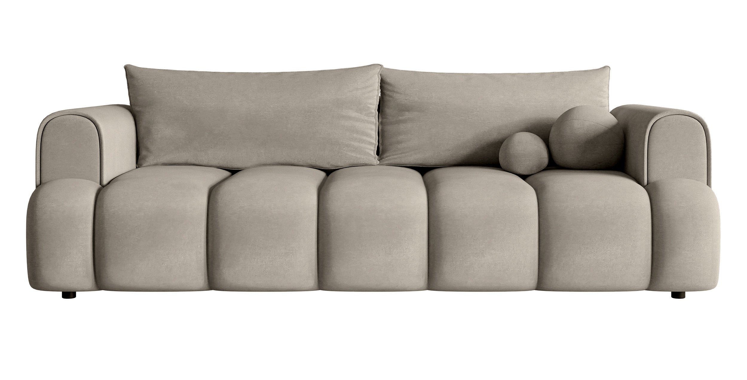 selsey-dandelino-3-sitzer-sofa-mit-schlaffunktion-grauer-hydrophober-samt image 1