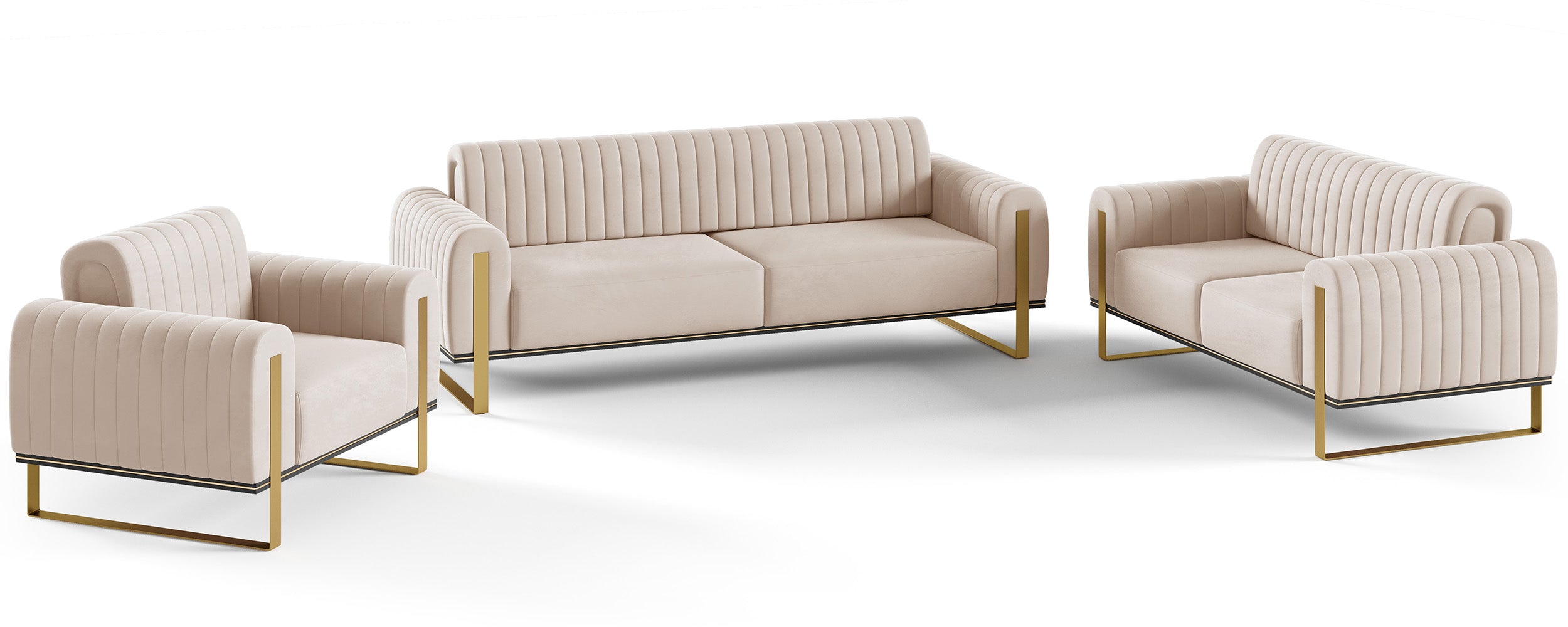 selsey-parissa-schalensessel-beige-samt-mit-goldenen-beinen image 6
