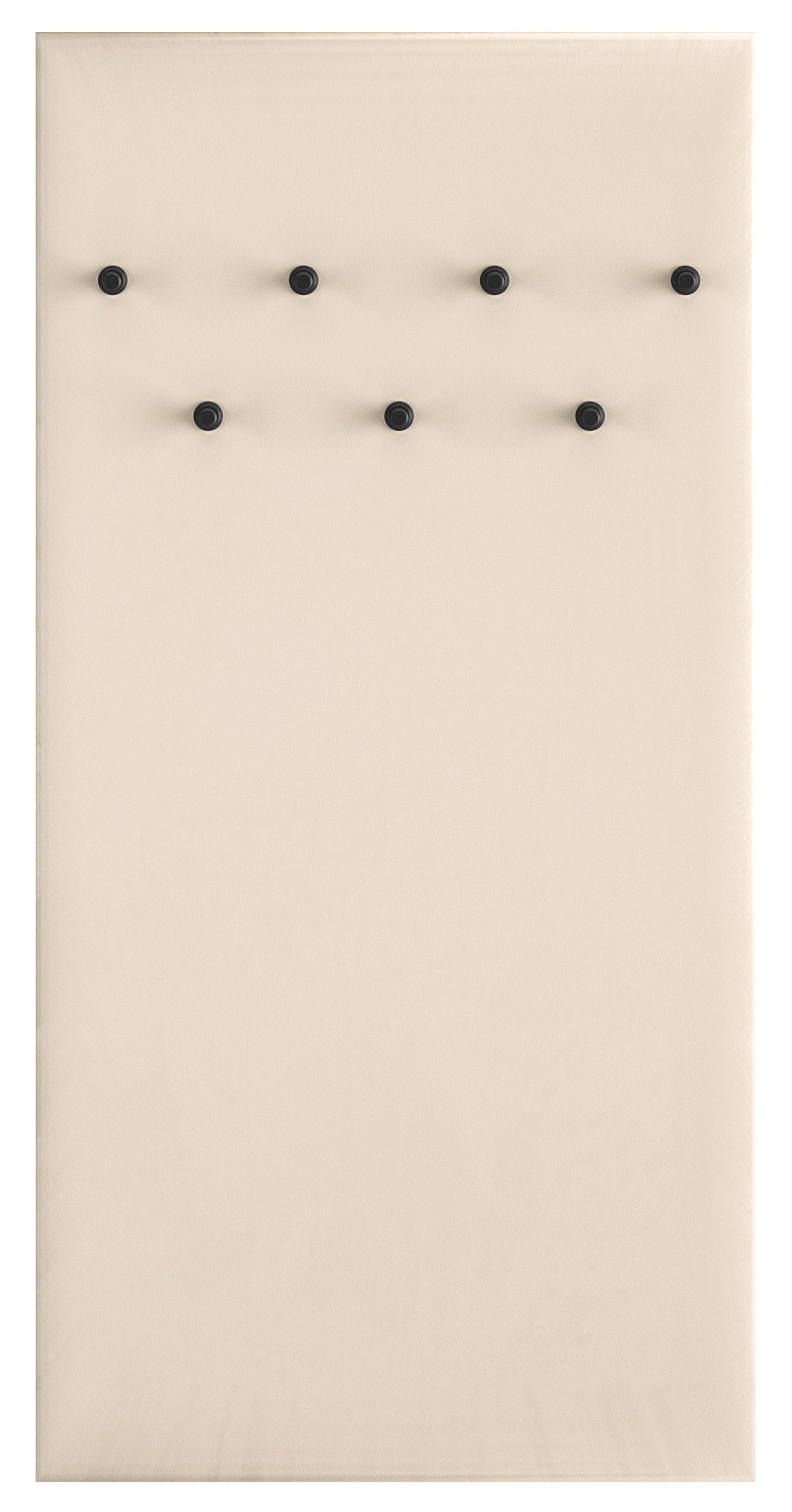selsey-caletto-gepolsterter-wandhaken-68-cm-beige-mit-7-schwarzen-haken image 1