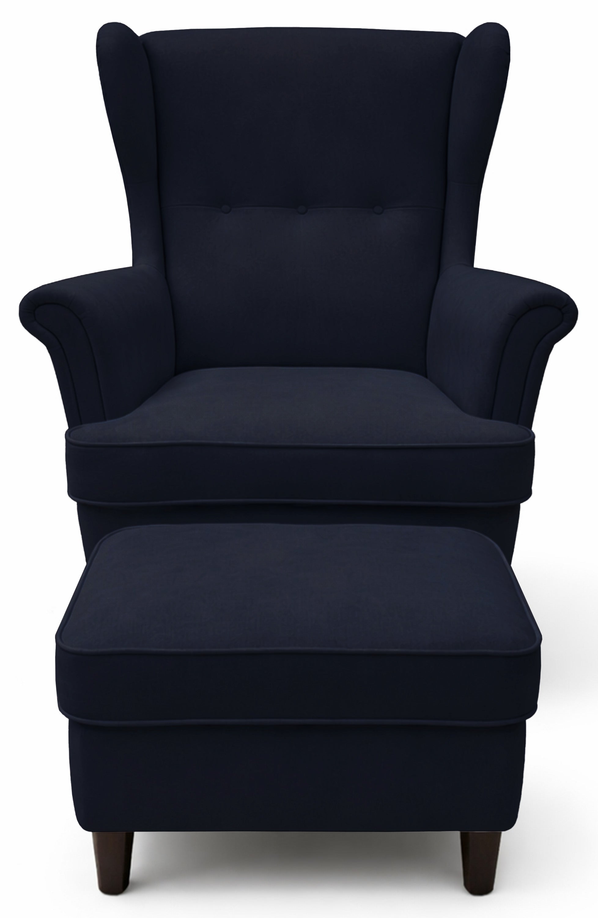 selsey-malmello-ohrensessel-mit-fu-hocker-marineblauer-samt-schwarze-beine image 3