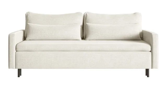 selsey-umpro-dreisitziges-schlafsofa-mit-stauraum-cremefarbenes-chenille image 1