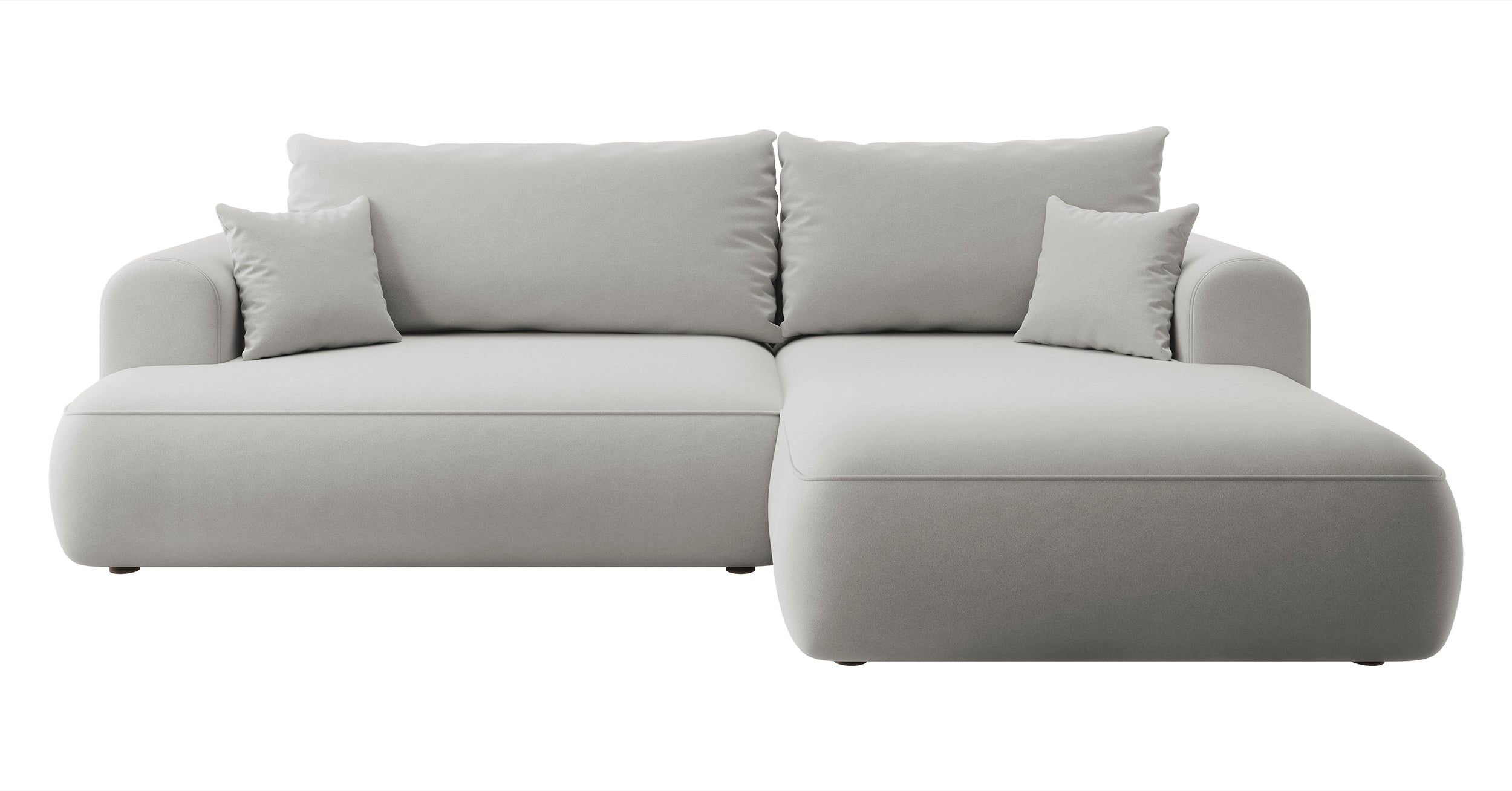 selsey-ovo-ecksofa-mit-schlaffunktion-rechts-l-form-grau-samt-mit-stauraum image 1
