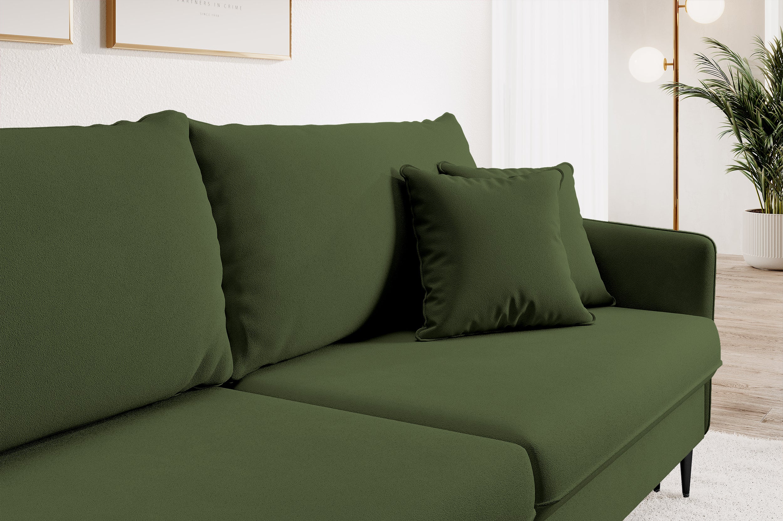 selsey-volio-dreisitziges-schlafsofa-olivgr-ner-samt-wasserabweisend-schwarze-be image 8