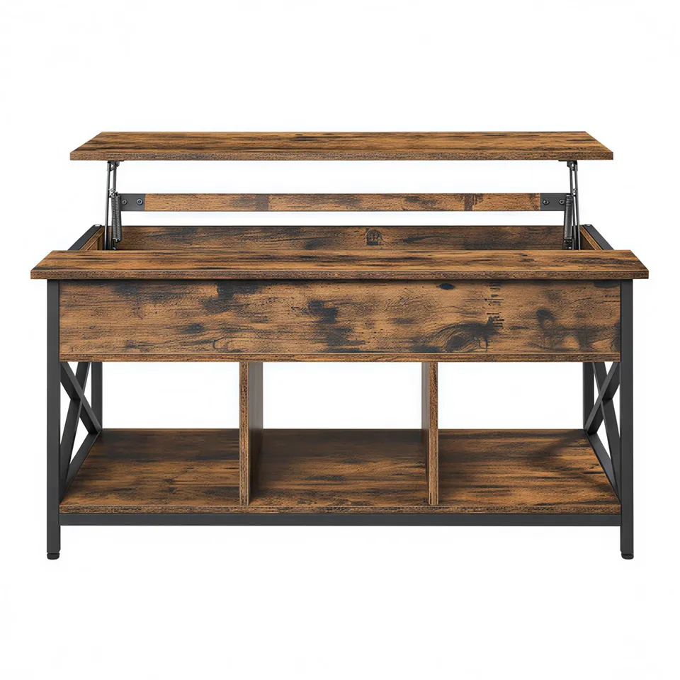 vasagle-h-henverstellbarer-kaffeetisch-60-x-100-cm-48-62-cm-mit-anhebbarer-platt image 1