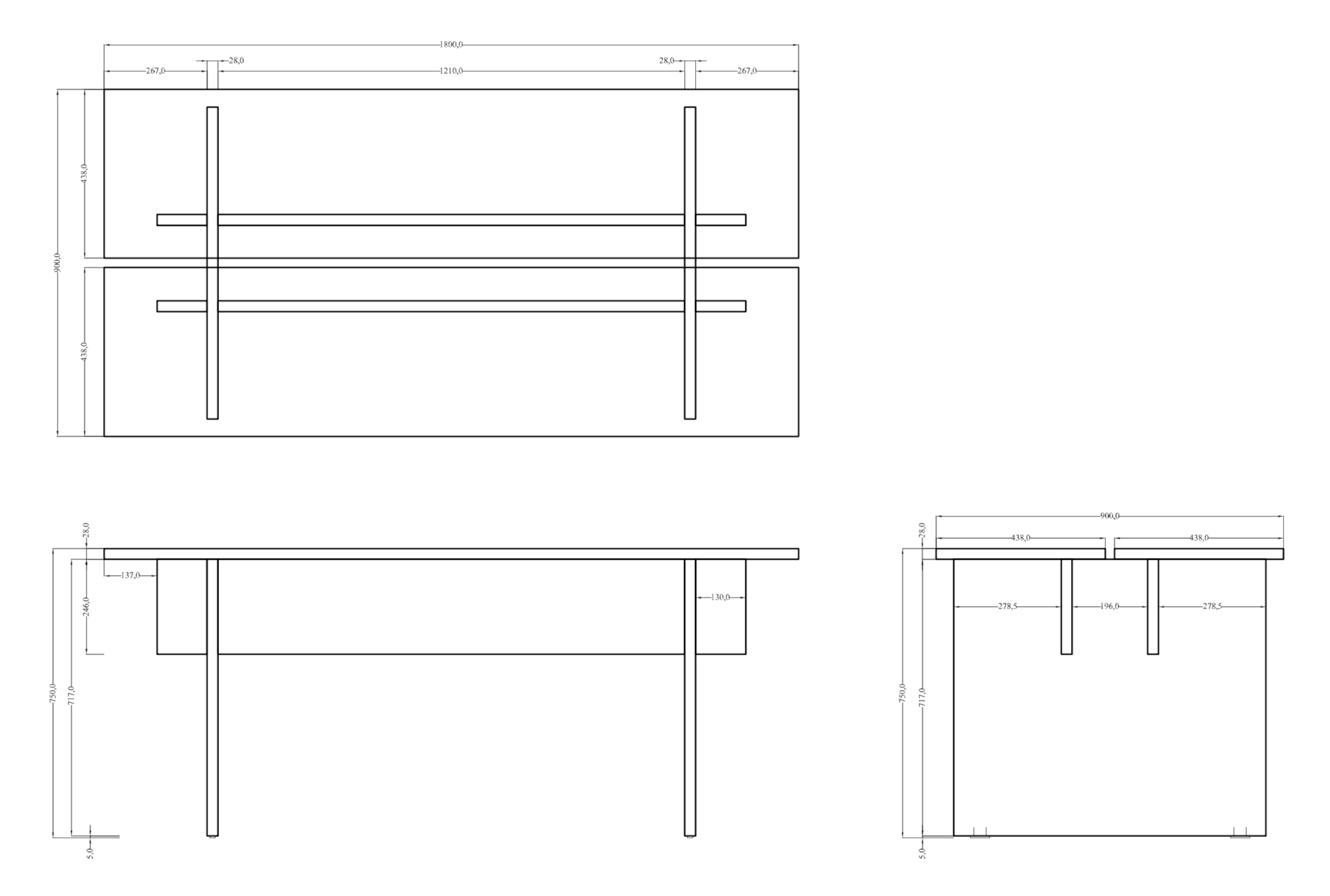 selsey-duelio-esstisch-180-cm-mit-geteilter-platte-ge-lte-eiche-optik image 4