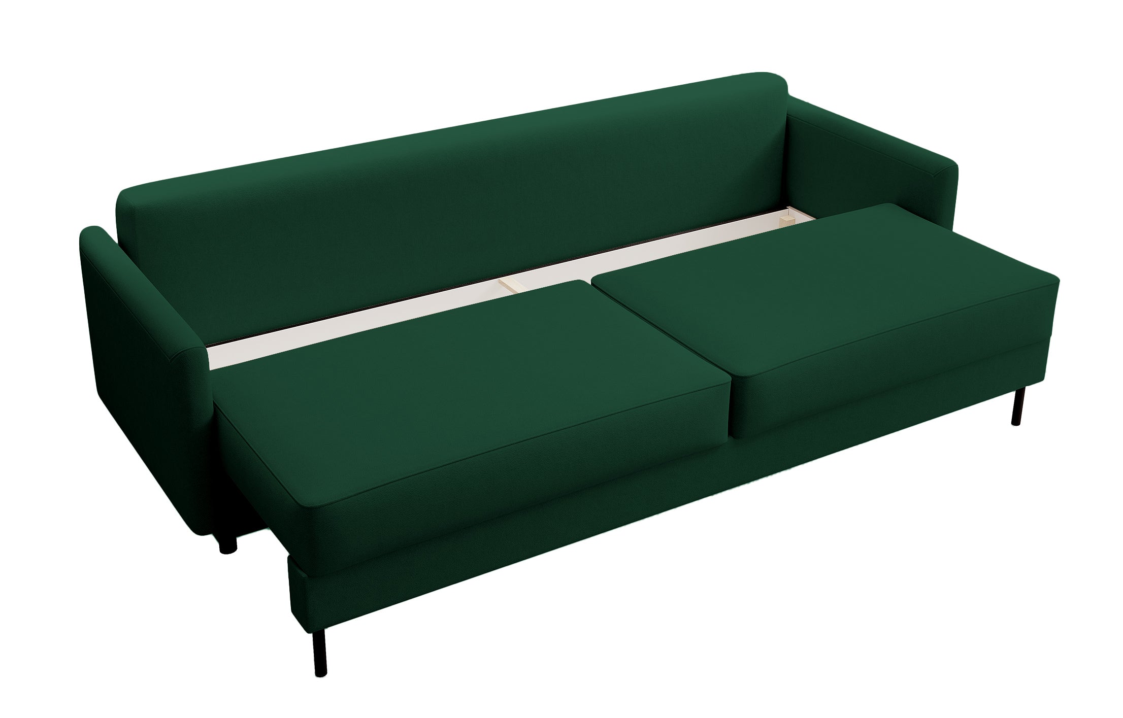 selsey-tomonde-dreisitziges-schlafsofa-mit-stauraum-flaschengr-n-velours image 6