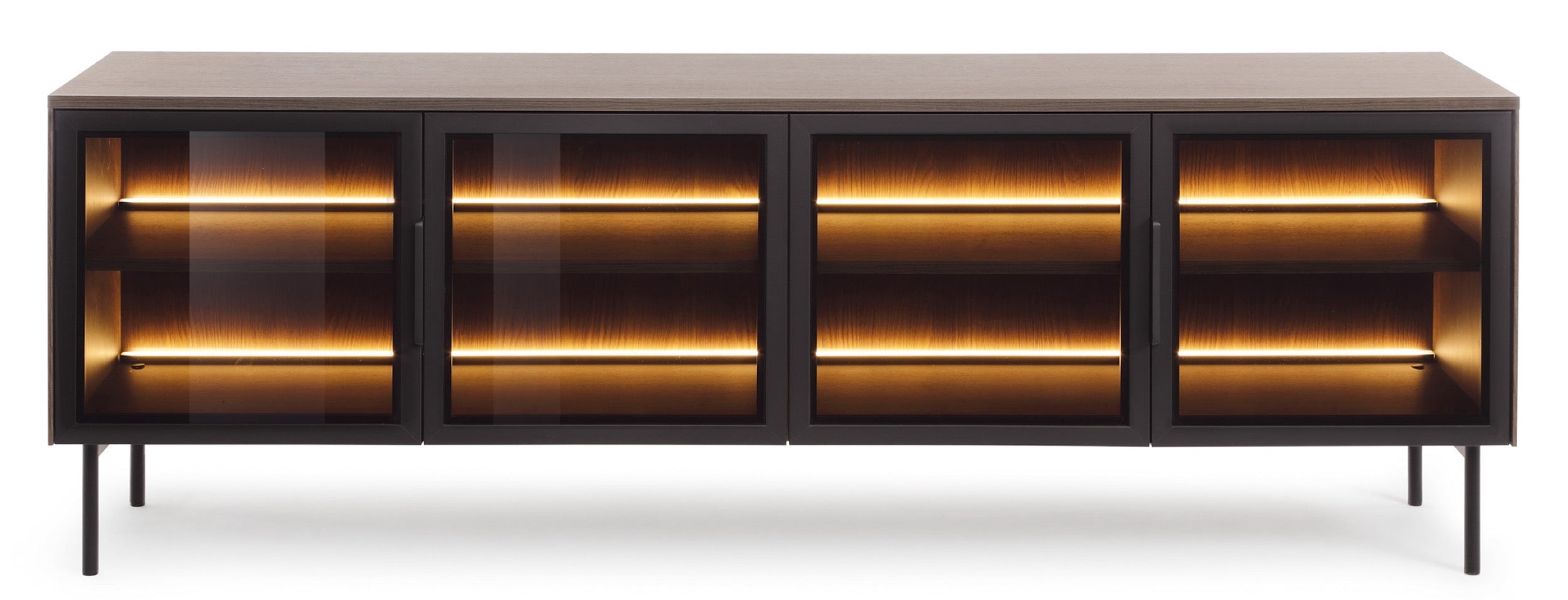 selsey-lumi-tv-kommode-181-cm-mit-glast-ren-und-beleuchtung-eiche-dunin image 5