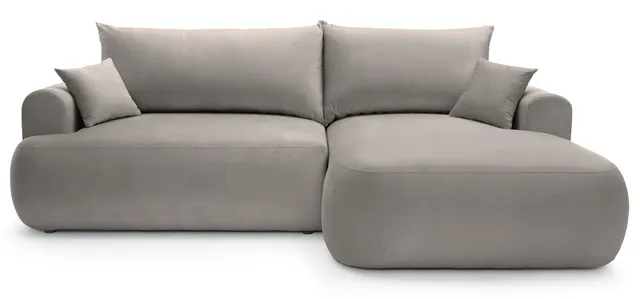 selsey-ovo-ecksofa-l-form-rechts-mit-schlaffunktion-und-stauraum-hellgrau-samt-p image 1