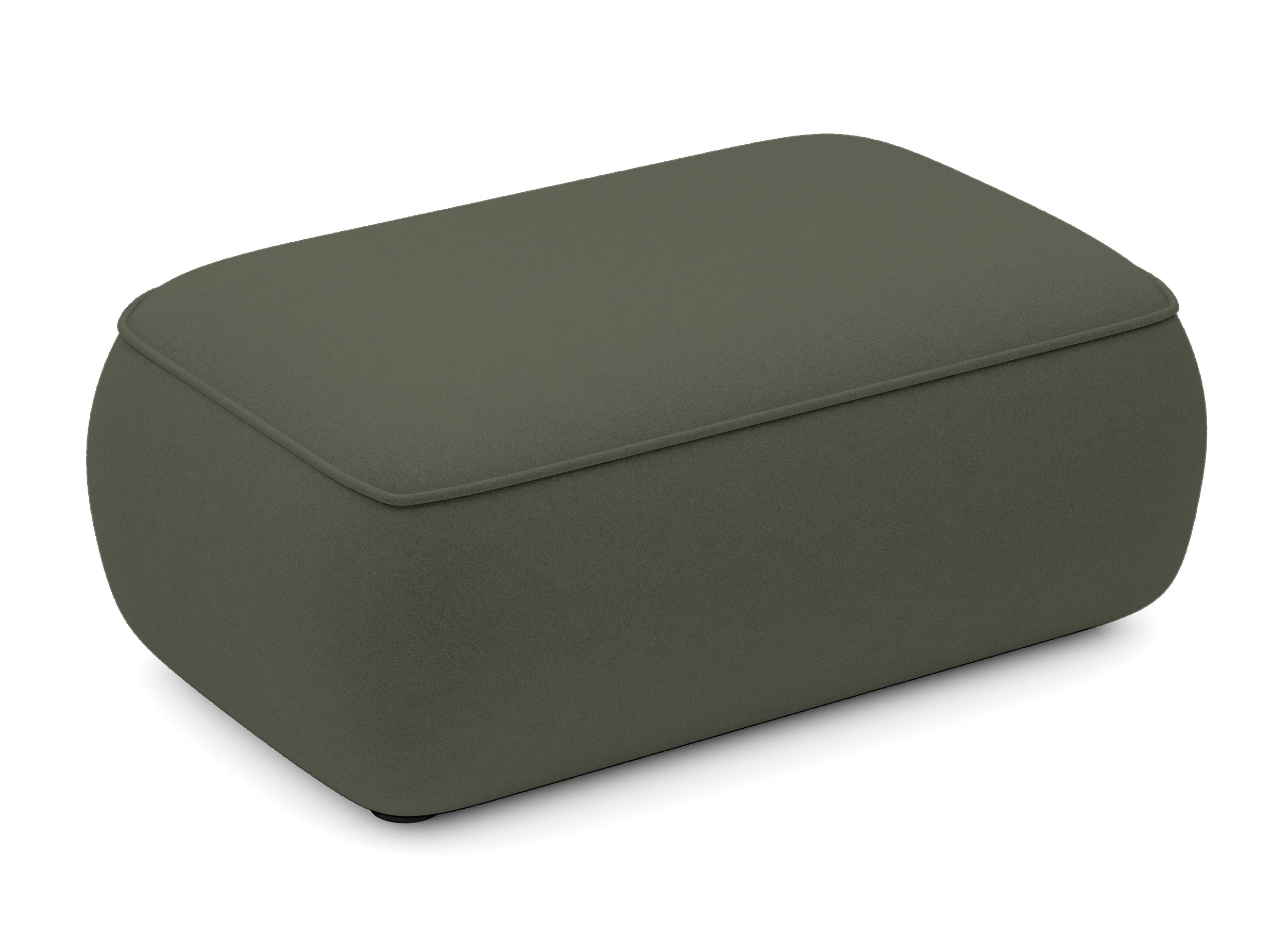 selsey-ovo-hocker-pouf-aus-velours-olivgr-n-leicht-zu-reinigen image 1