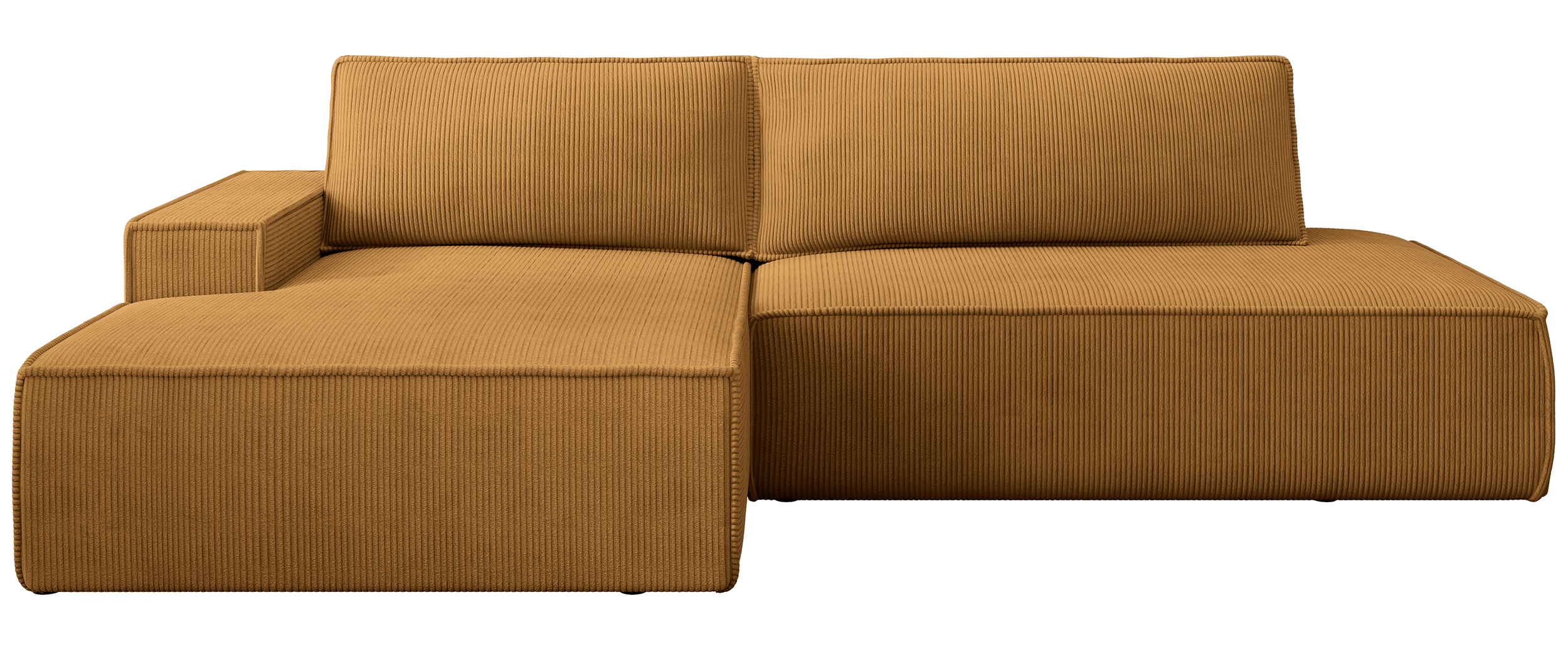 selsey-felicjo-ecksofa-l-links-senfgelb-cord-mit-schlaffunktion-und-stauraum image 1
