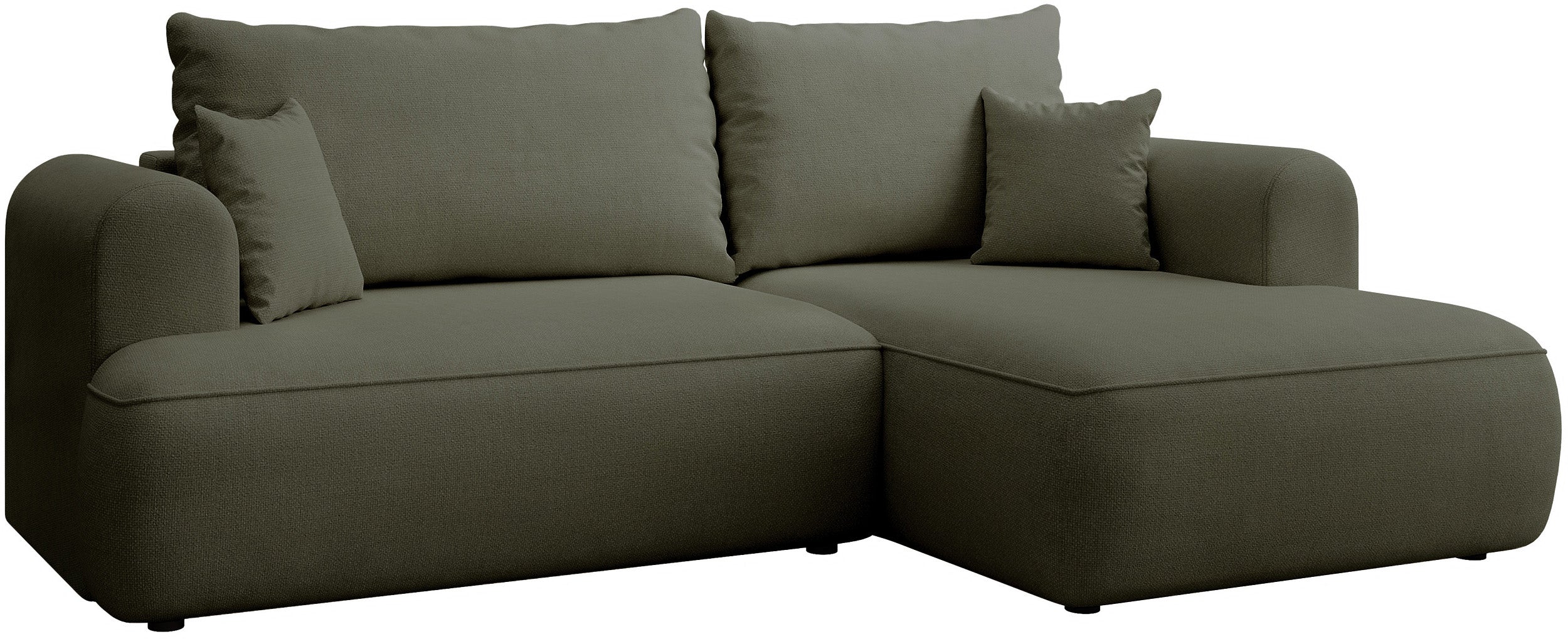 selsey-ovo-mini-ecksofa-mit-schlaffunktion-l-form-rechts-olivgr-ner-chenille image 5