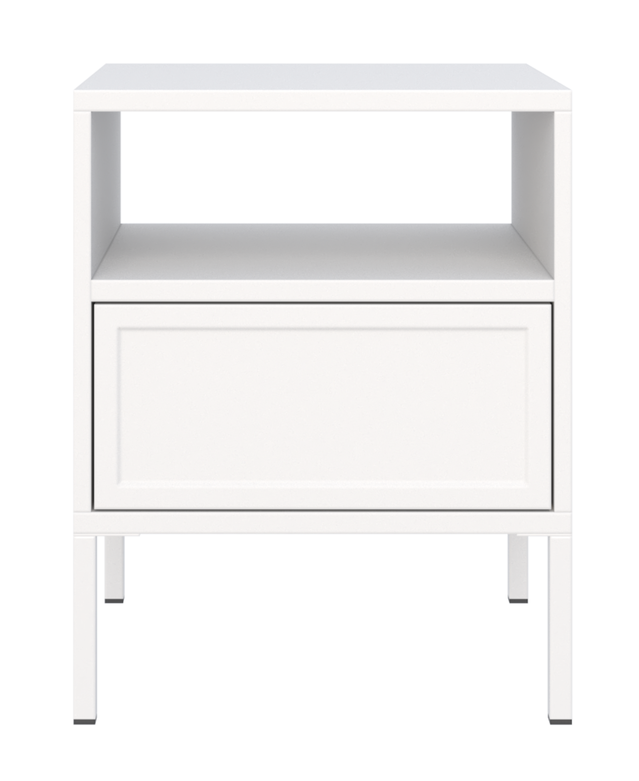 selsey-velveto-nachttisch-45-cm-mit-schublade-wei image 5