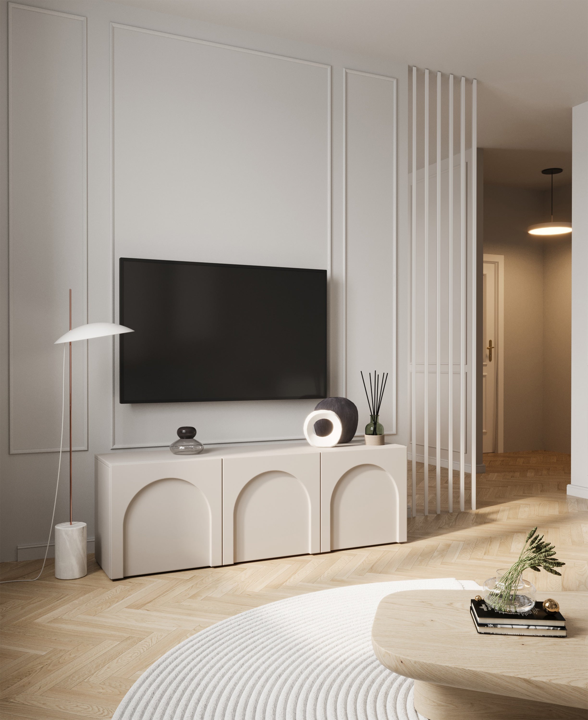 selsey-arkadia-tv-schrank-150-cm-dreit-rig-kaschmir-mit-gefr-sten-fronten image 2