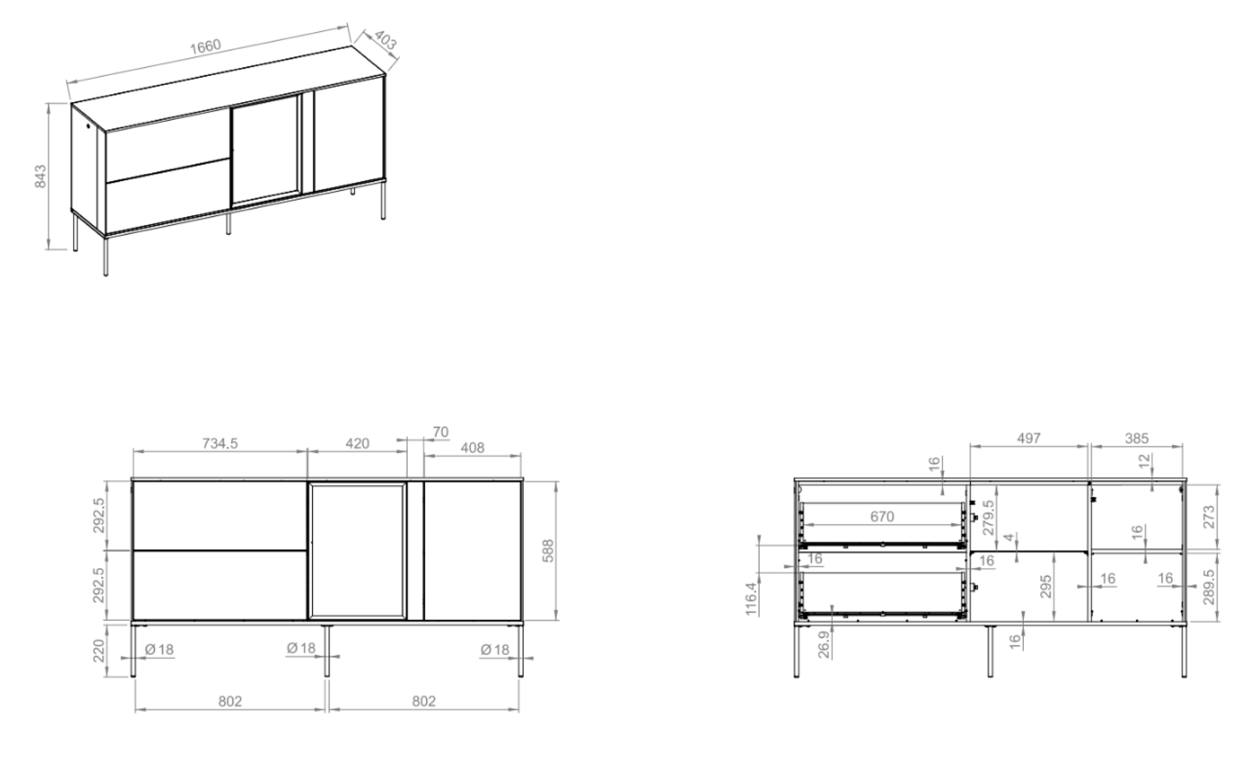 selsey-sideboard-bellezo-166-cm-einfl-gelig-mit-led-vitrine-und-2-schubladen-cre image 8