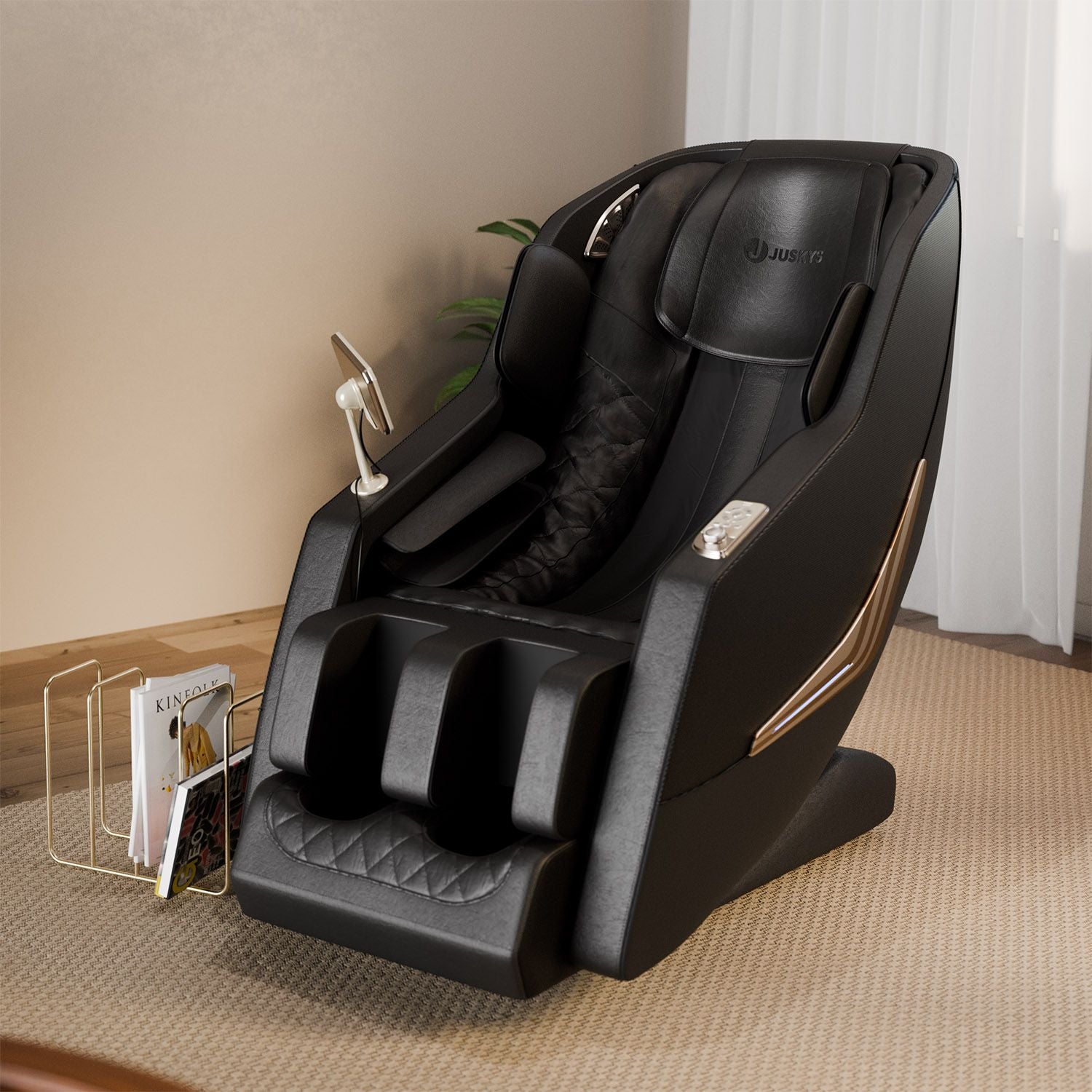 juskys-massagesessel-paros-elektrischer-shiatsu-massagestuhl-zero-gravity image 1