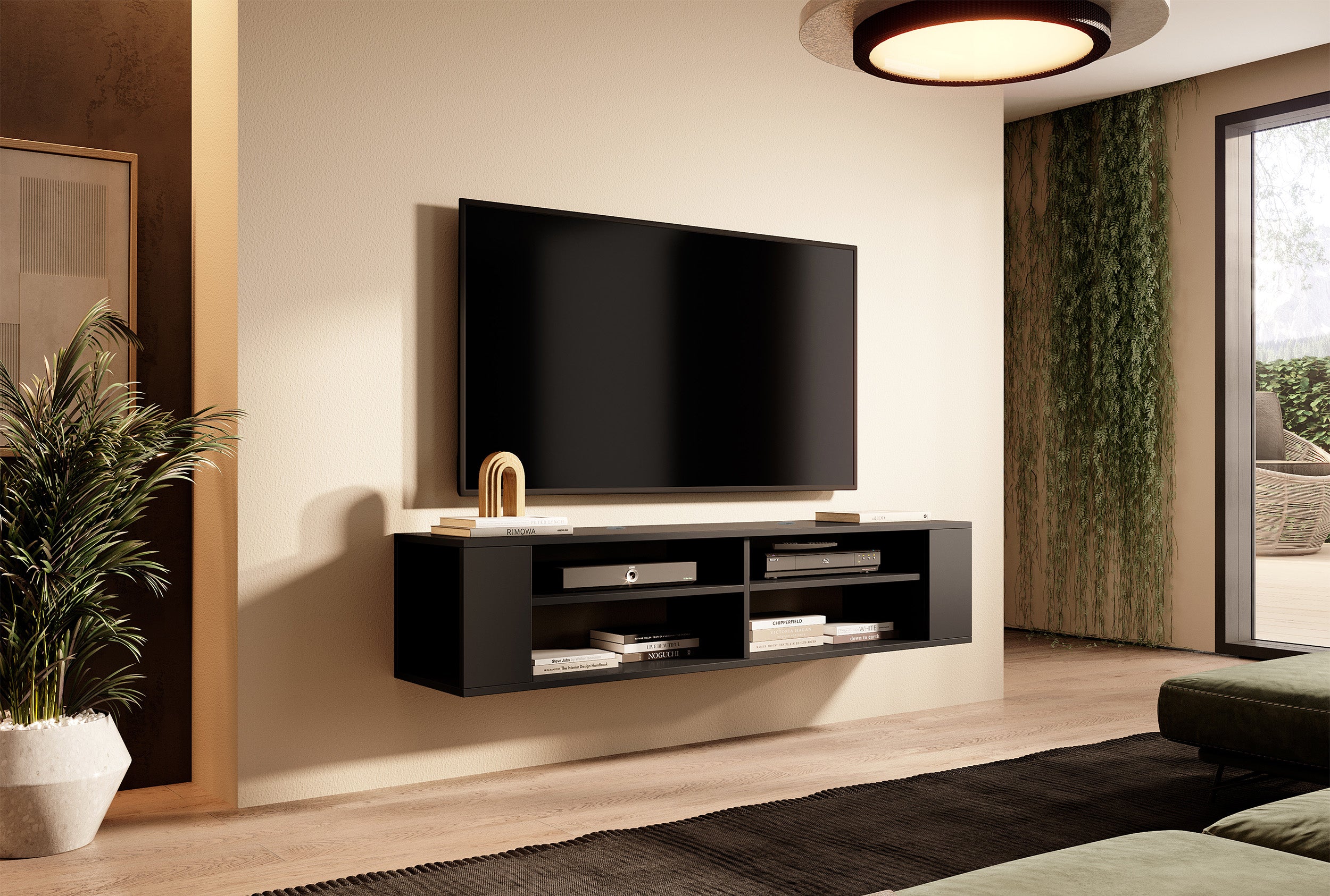 selsey-wall-tv-schrank-140-cm-schwarz image 6