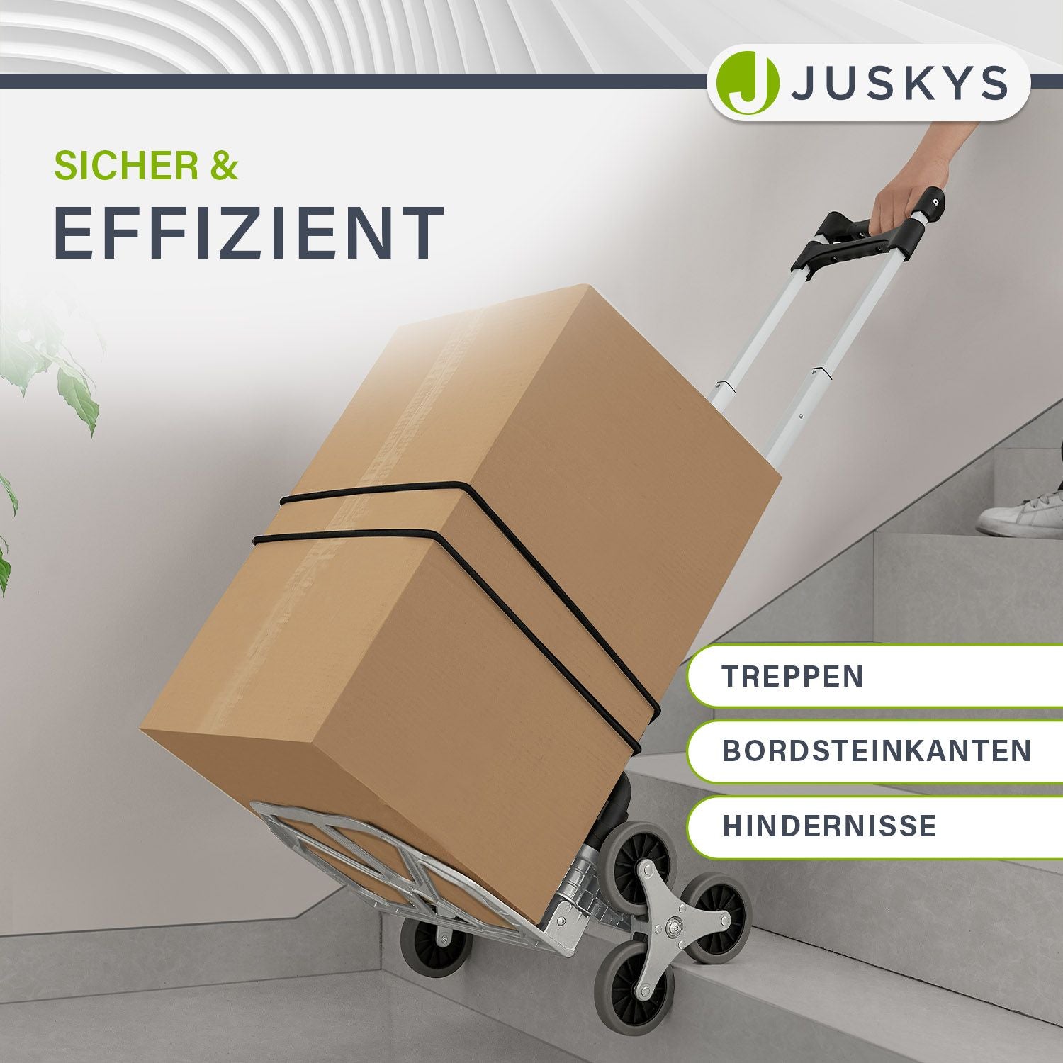 juskys-treppensackkarre-klappbar-bis-80-kg-silber-schwarz image 4