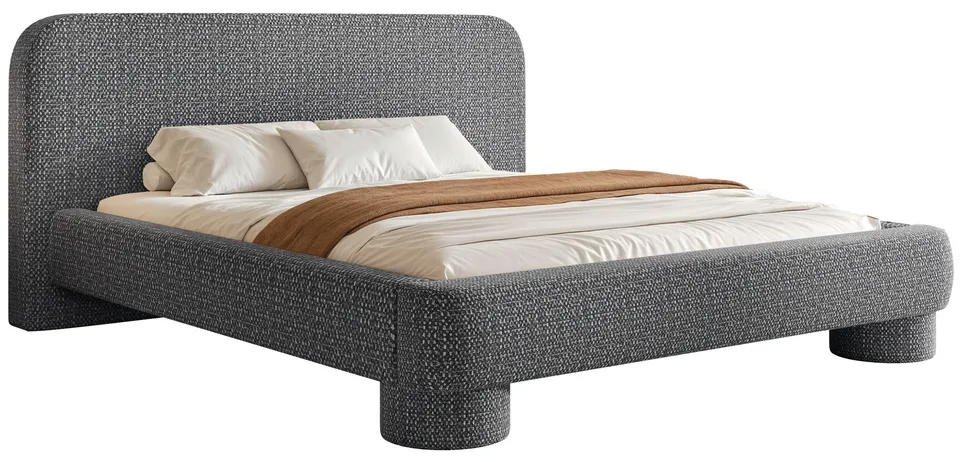 selsey-fredo-gepolstertes-bett-160x200-cm-mit-stauraum-dunkelgrau-chenille image 1