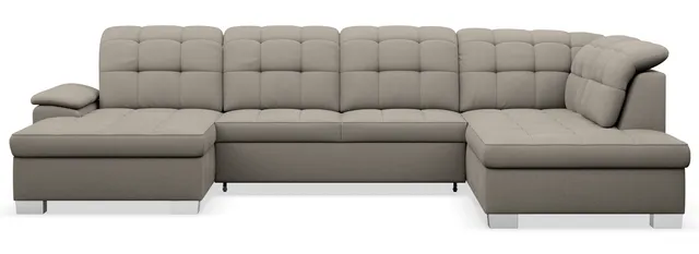 selsey-jamaal-ecksofa-u-f-rmig-links-mit-schlaffunktion-und-stauraum-grau-beige image 1