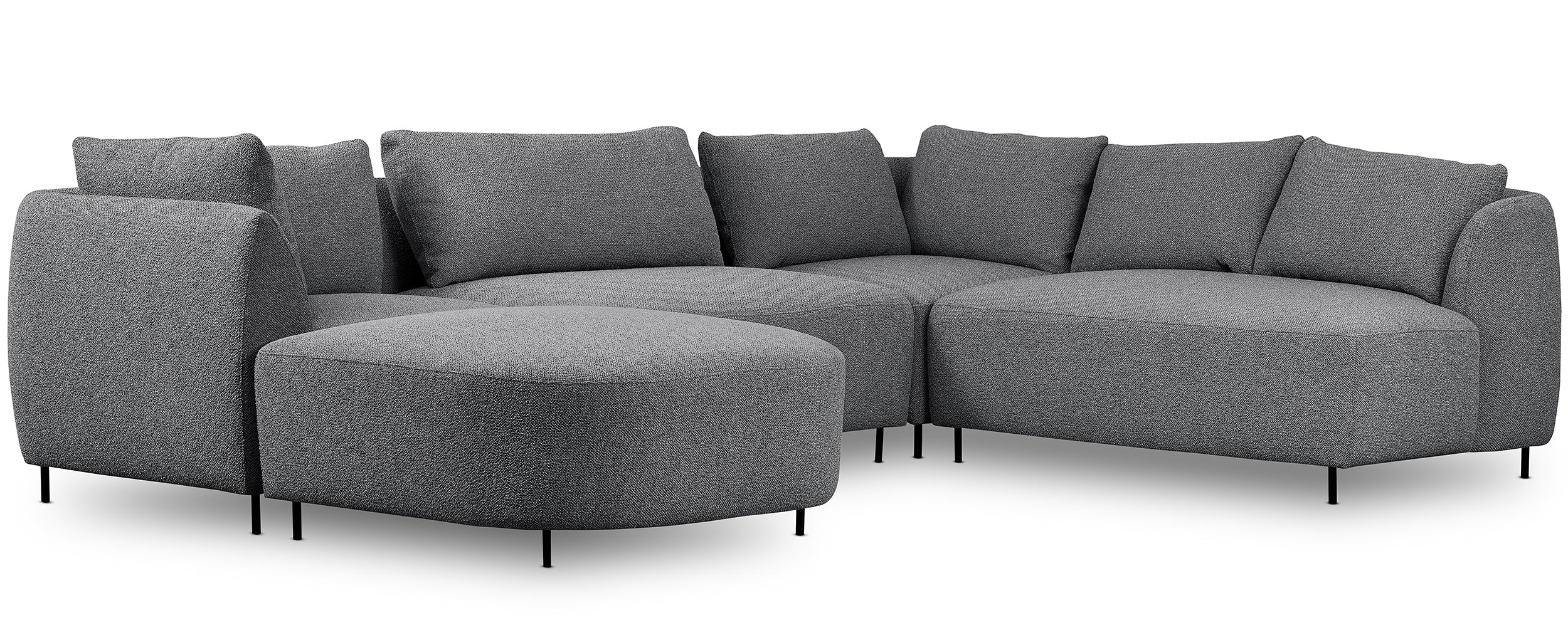 selsey-lanomi-modulares-ecksofa-u-form-rechts-grauer-boucl-320-cm image 3