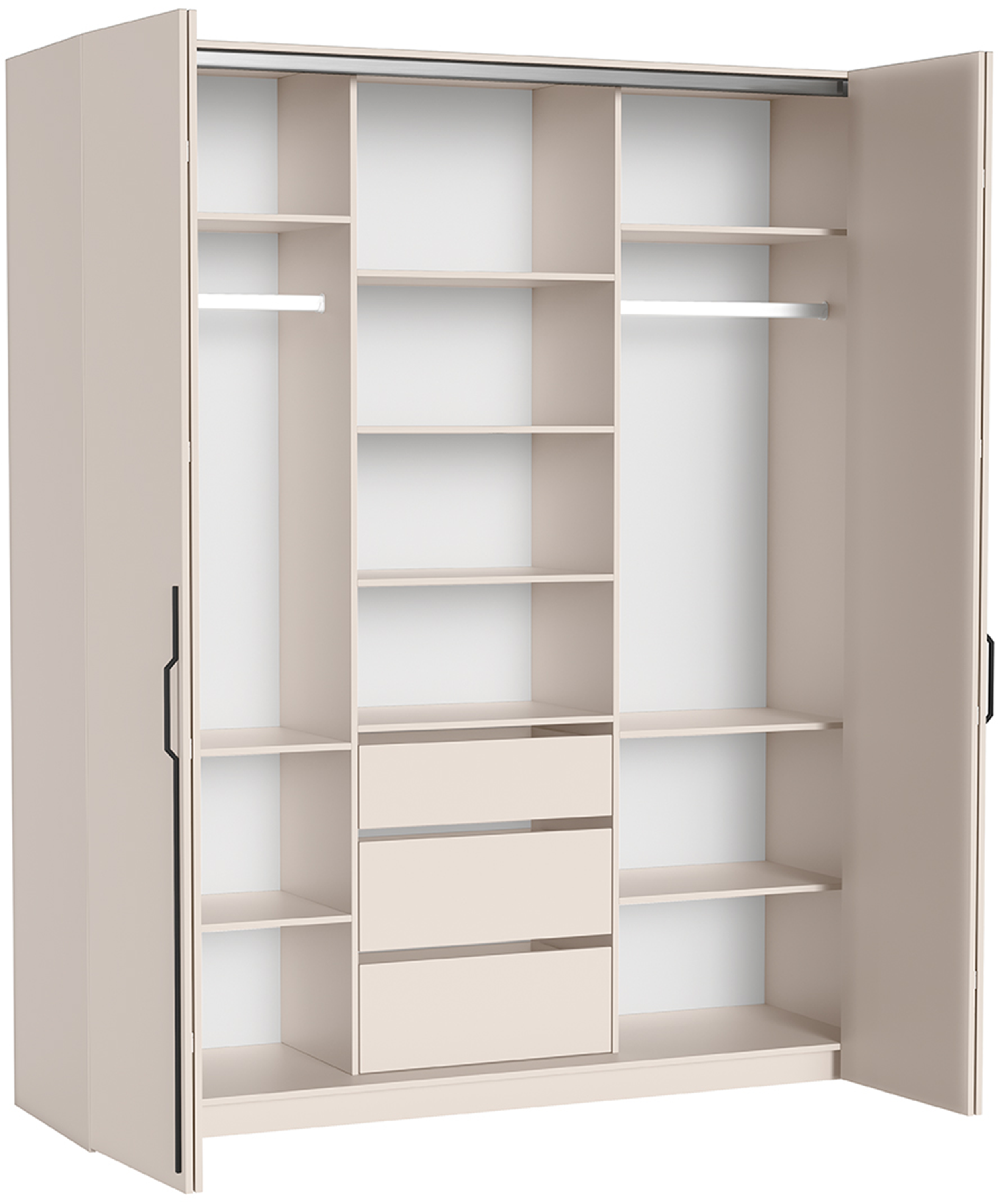 selsey-bari-kleiderschrank-200-cm-zweit-rig-mit-drei-schubladen-kaschmir image 5