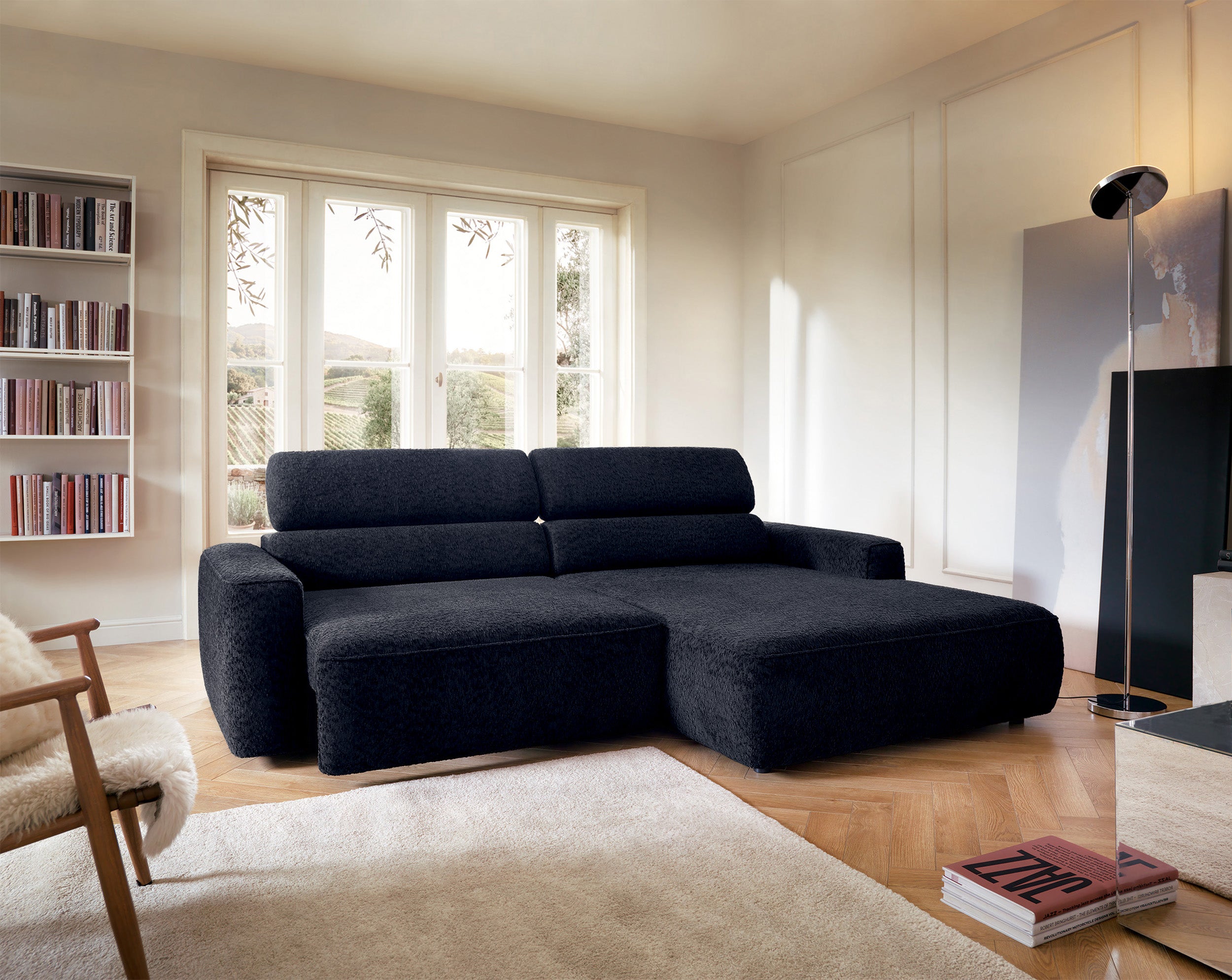 selsey-fando-ecksofa-l-form-rechts-mit-elektrisch-ausziehbarer-sitzfl-che-chenil image 3