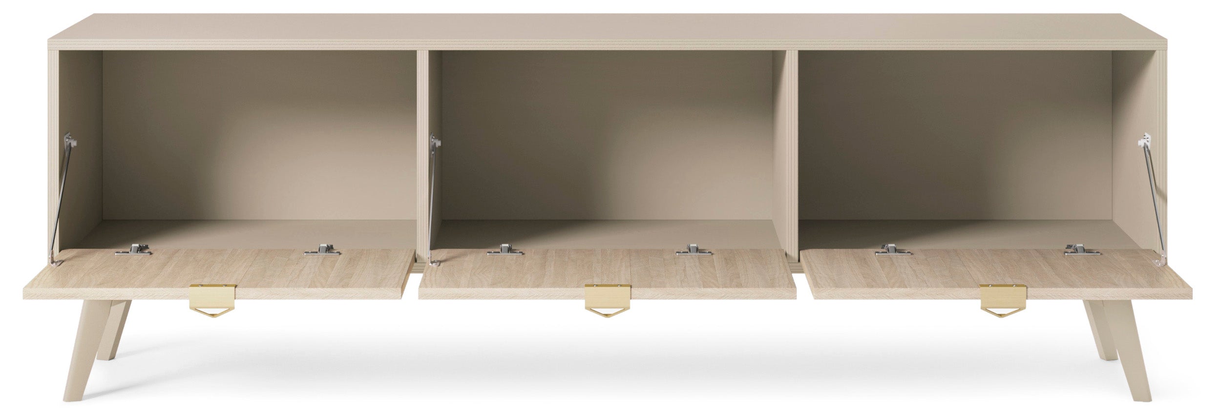 selsey-favoria-tv-schrank-158-cm-beige-scandi-fischgr-t-mit-goldenen-griffen image 5