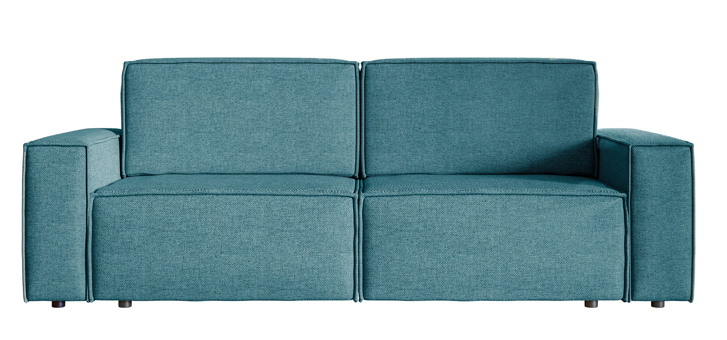 selsey-copertino-dreisitziges-schlafsofa-marine-blattgeflecht-leicht-zu-reinigen image 1