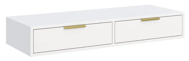 selsey-vena-frisiertisch-110-cm-mit-zwei-schubladen-wandmontiert-wei image 1