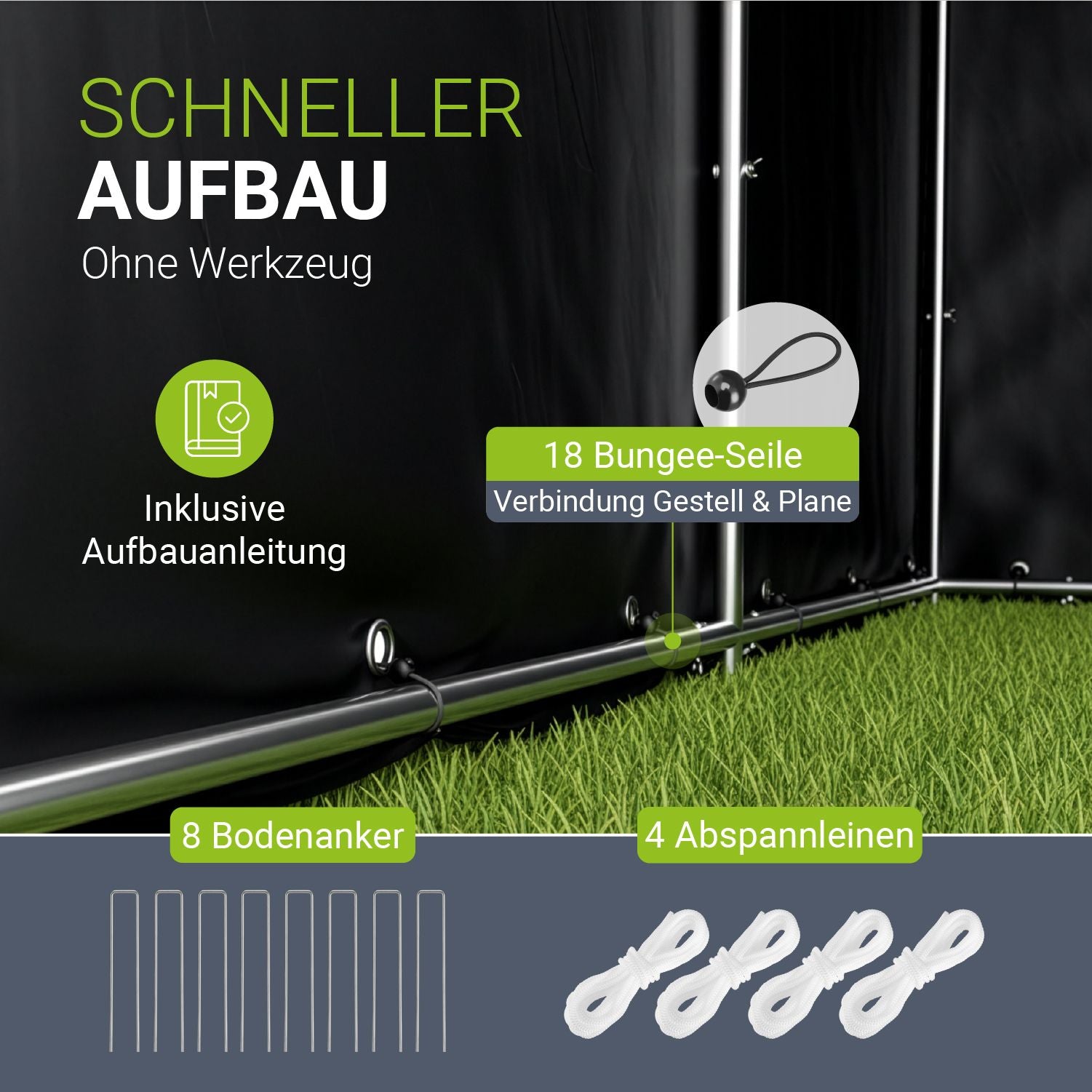 juskys-ger-tezelt-s-anthrazit-wetterfestes-fahrradzelt-mit-3000-mm-wassers-ule image 6