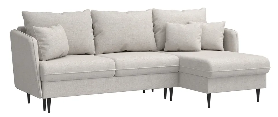 selsey-volio-l-f-rmiges-ecksofa-mit-schlaffunktion-hellbeige-chenille-schwarze-b image 1