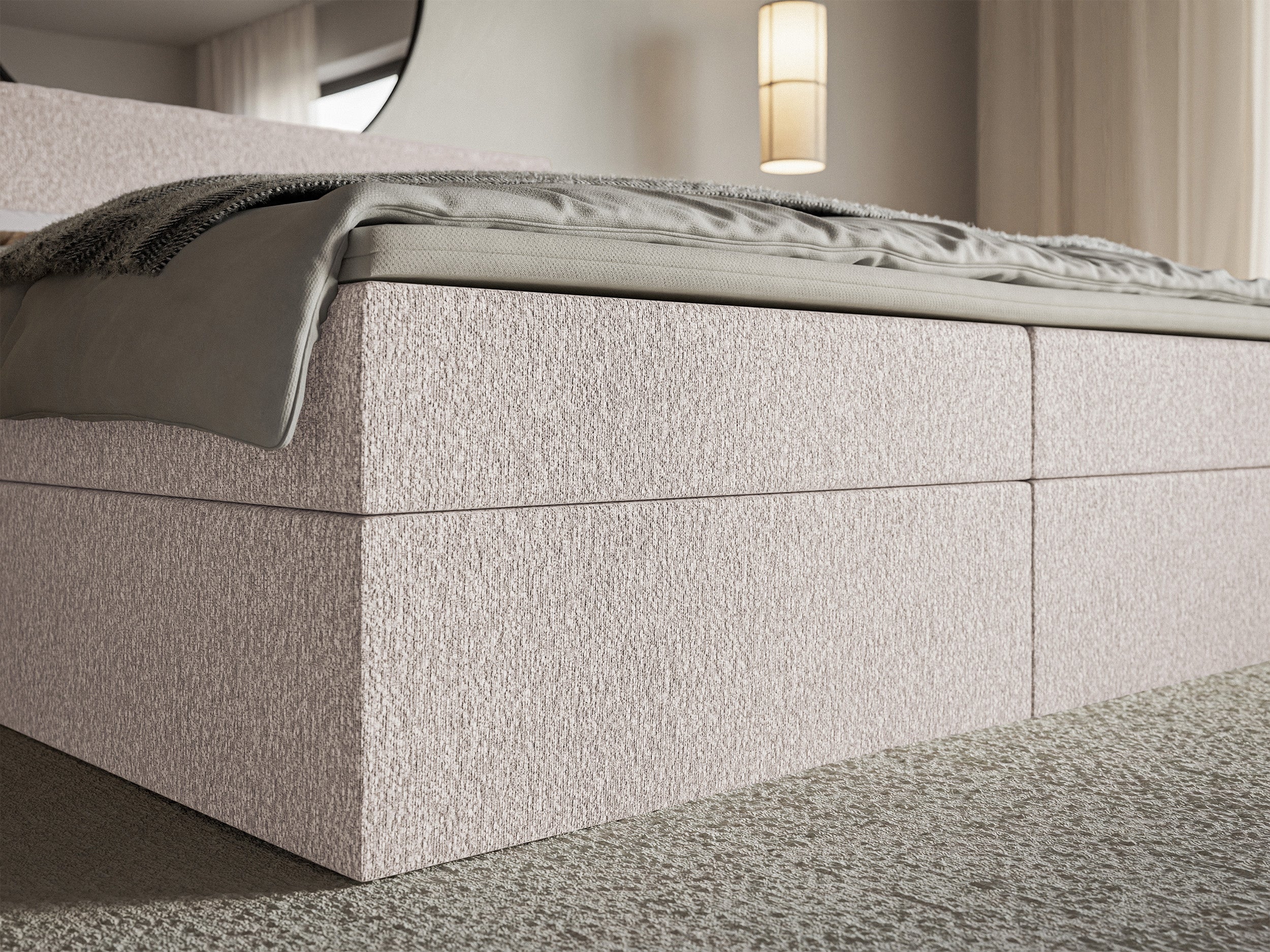 selsey-softie-kontinentalbett-140x200-cm-mit-stauraum-und-topper-beige-chenille image 5