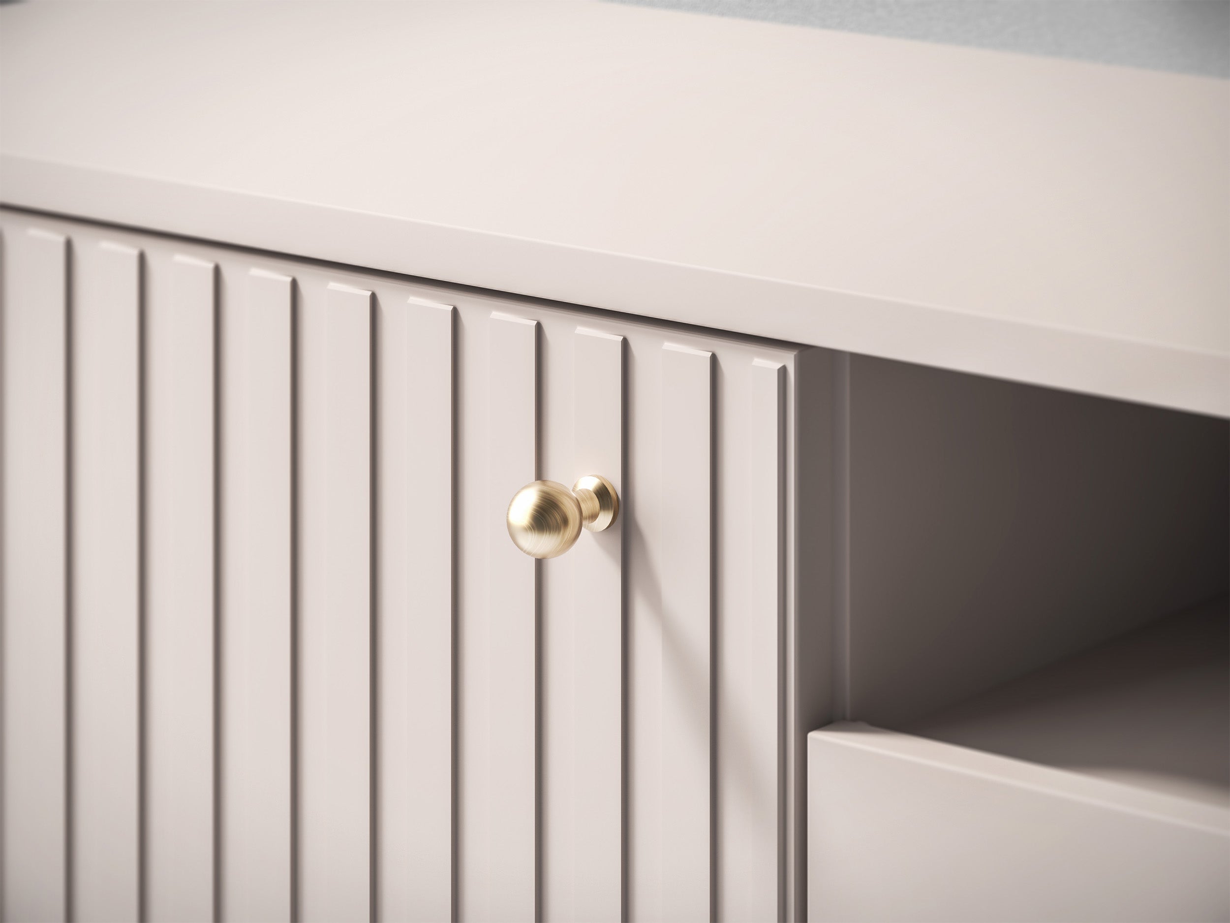 selsey-caletto-zweit-rige-tv-kommode-180-cm-mit-klappe-regal-lamellen-kaschmir image 7