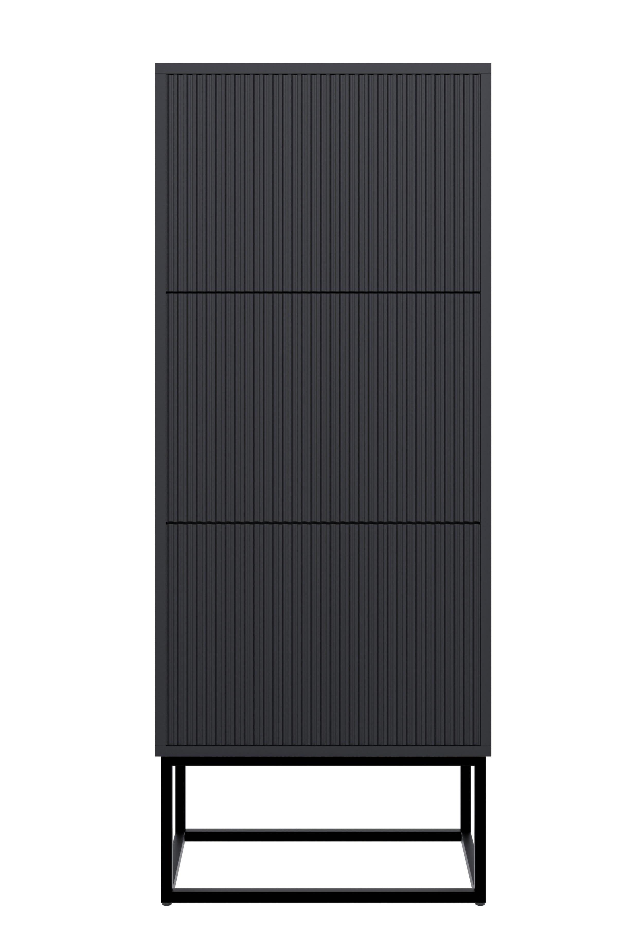 selsey-veldio-schuhschrank-50-cm-mit-gefr-ster-front-und-3-f-chern-schwarz image 5