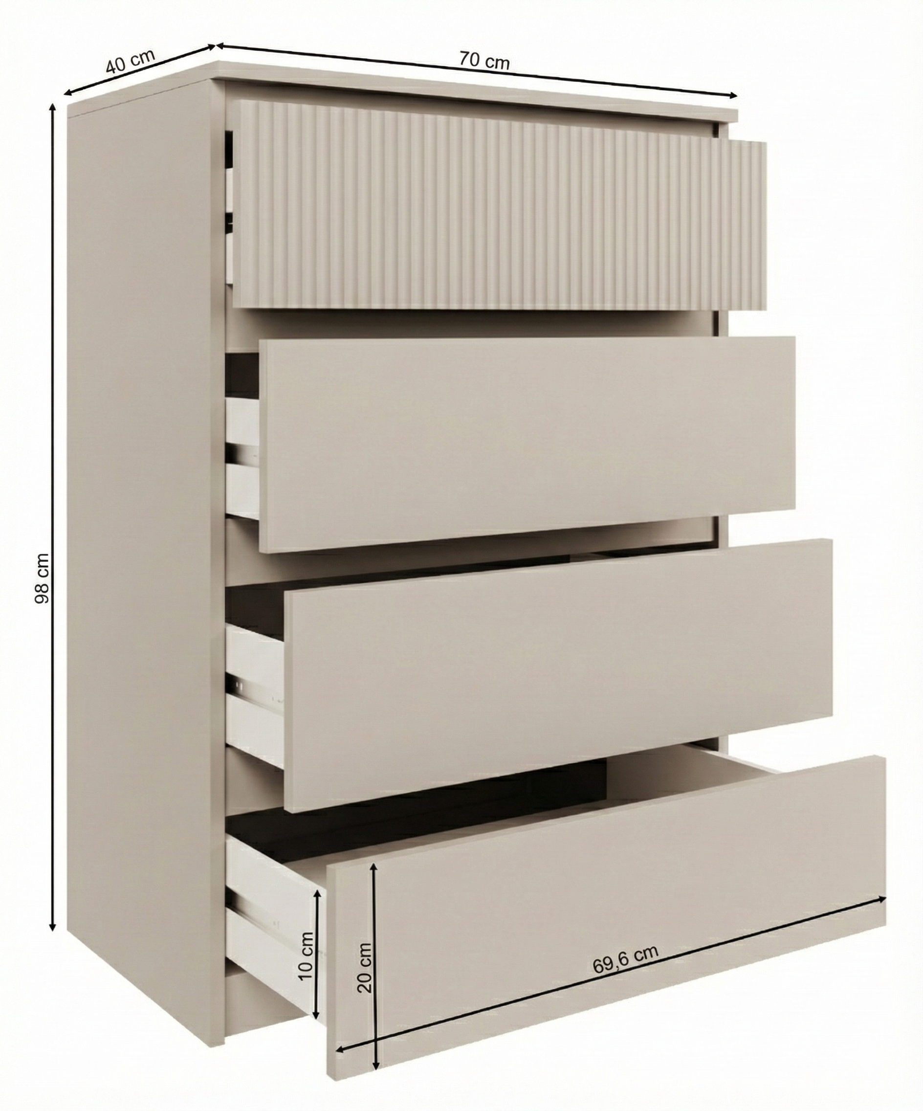 selsey-sandia-kommode-70-cm-kaschmir-mit-4-schubladen-rillenfront image 6