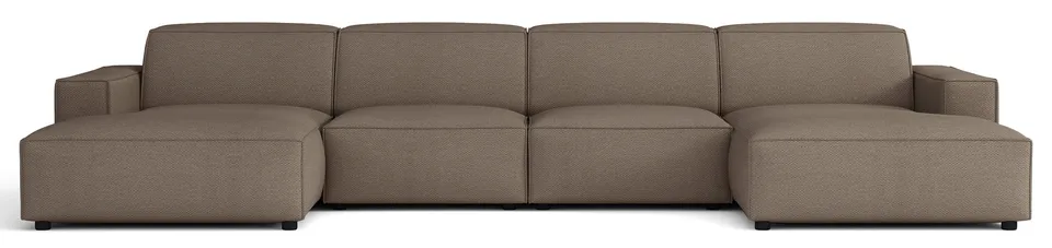 selsey-sellmo-modulares-ecksofa-u-form-universell-hellbraun-hydrophobes-chenille image 1