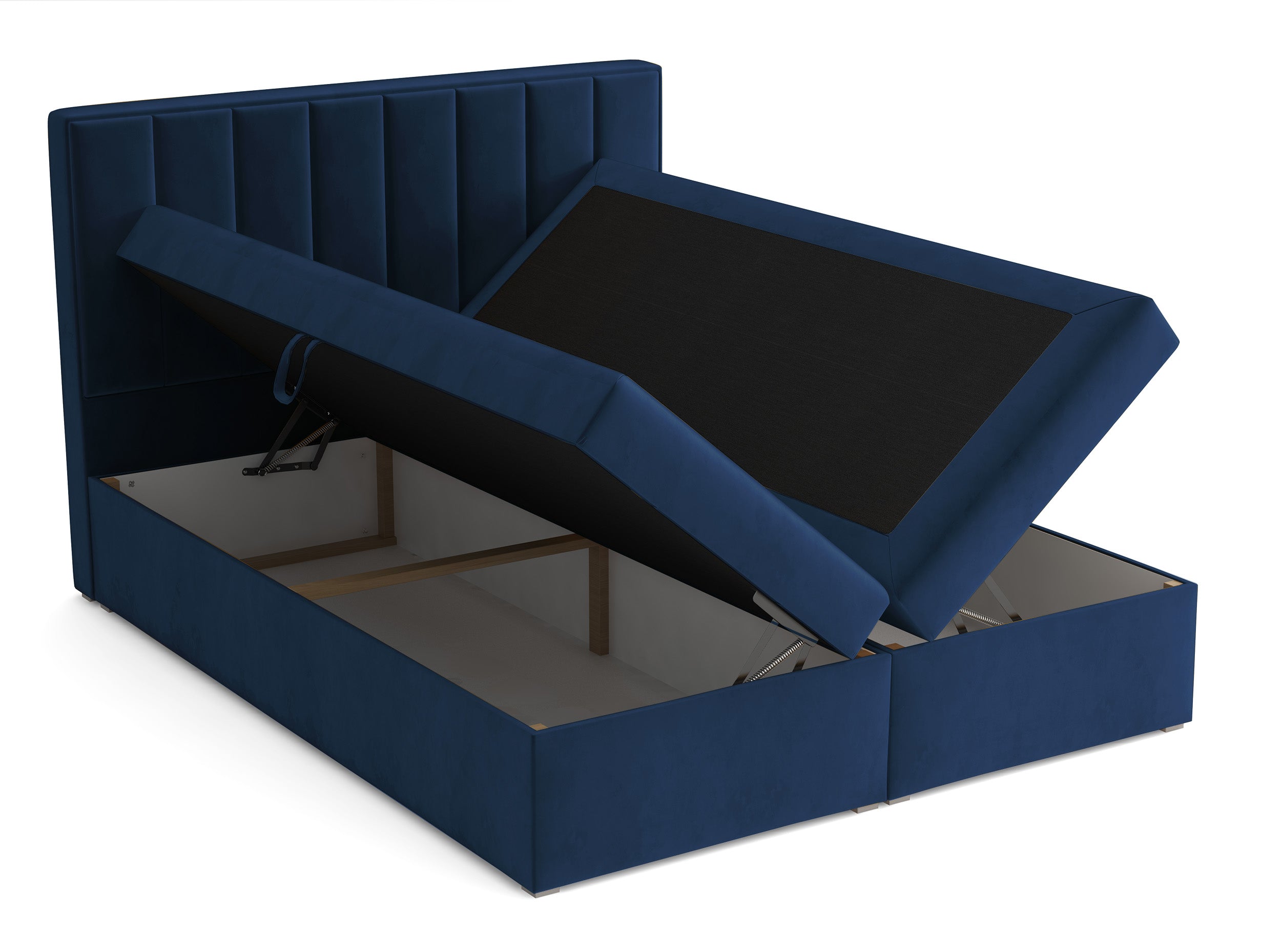 selsey-kontinentalbett-rinus-160x200-cm-mit-stauraum-und-topper-dunkelblauer-sam image 3