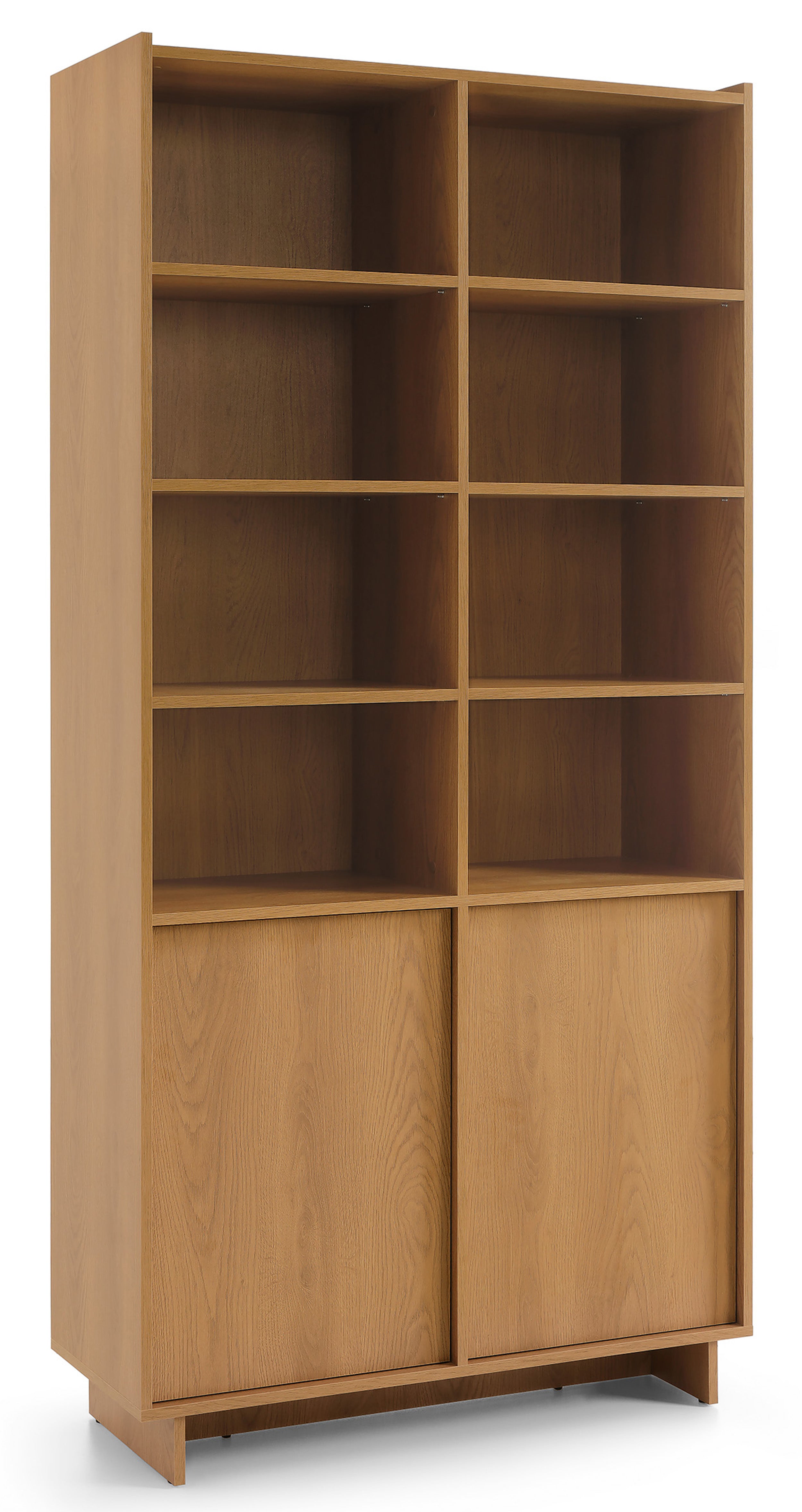 selsey-yasumi-zweit-riges-regal-98-cm-karamelleiche-mit-regalb-den-japandi image 1