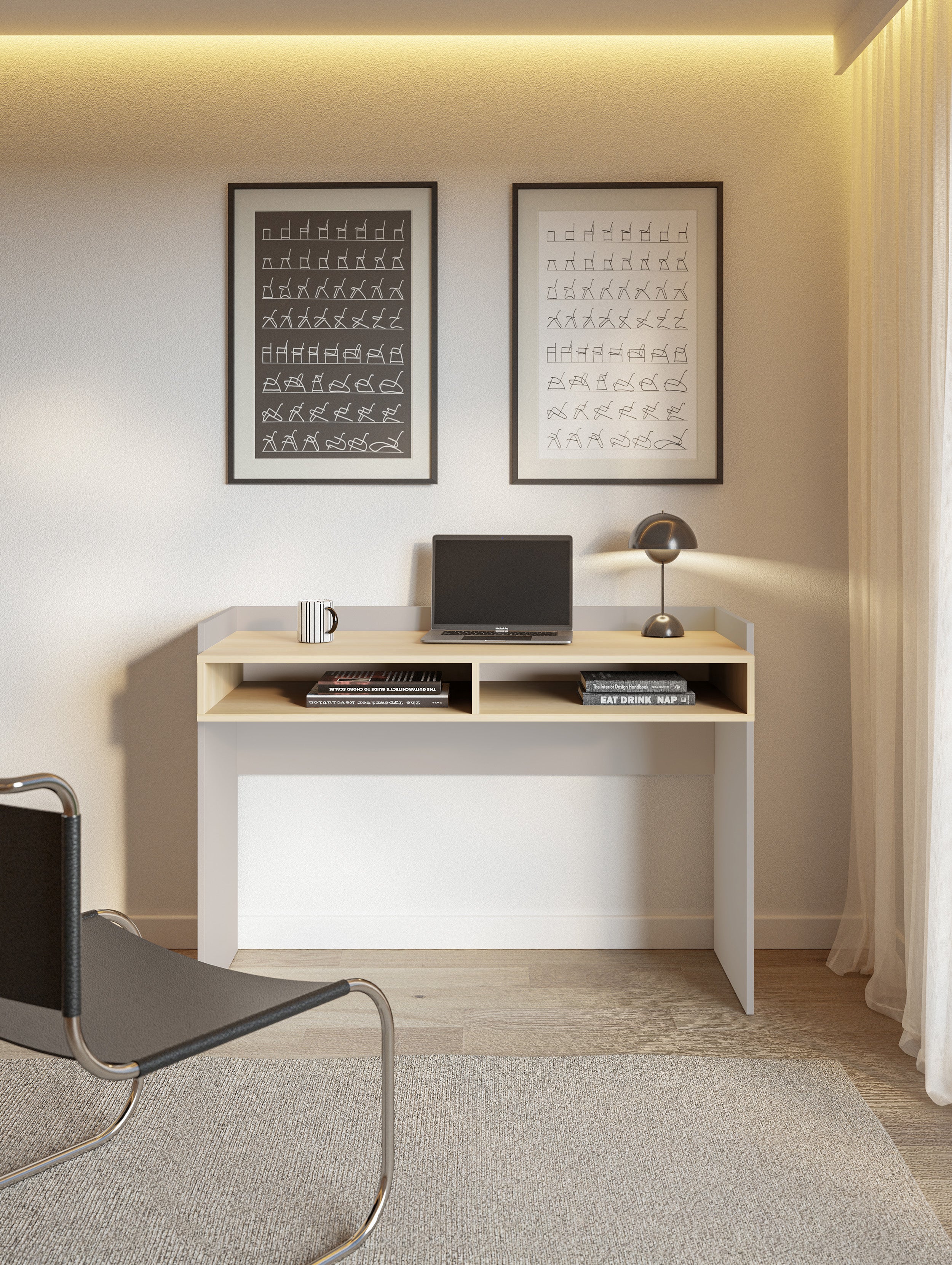 selsey-tabise-schreibtisch-120x53-cm-mit-zwei-f-chern-kaschmir-lindberg-eiche image 4