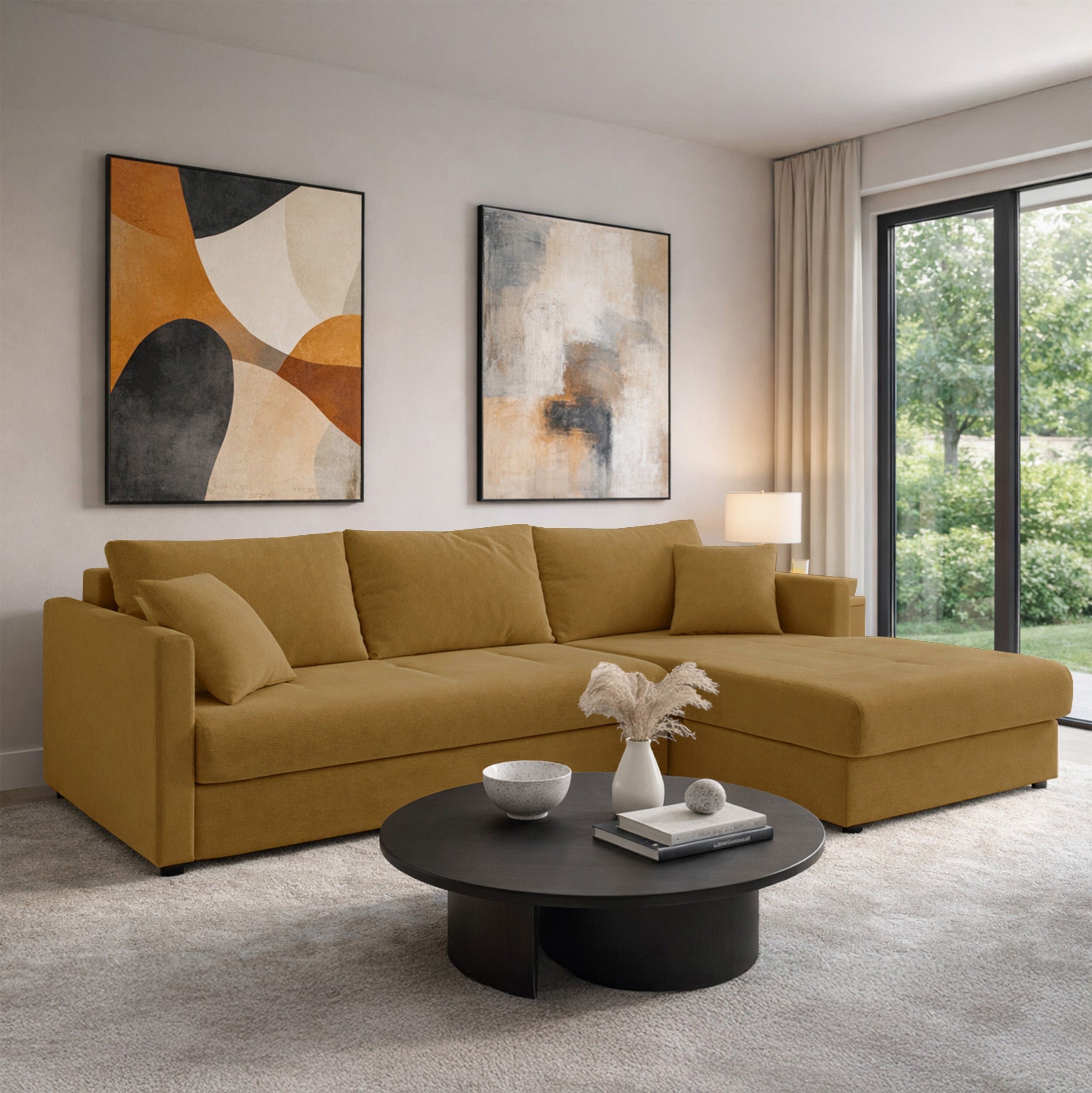 selsey-lorro-ecksofa-mit-schlaffunktion-l-form-universell-senfgelb-chenille-2x-s image 2