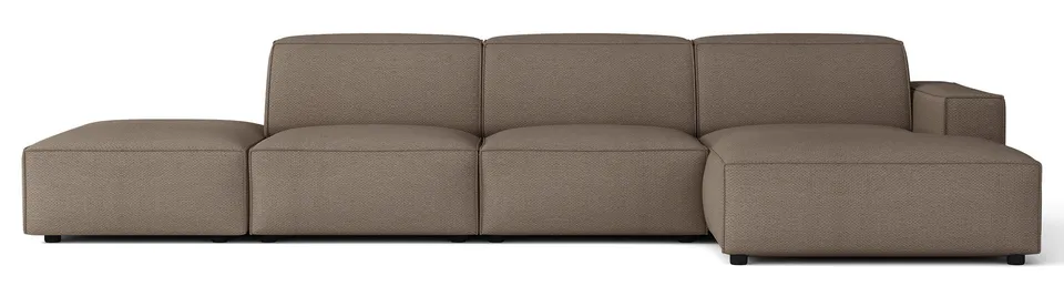 selsey-sellmo-modulares-ecksofa-l-form-mit-ottomane-rechts-hellbraun-chenille-hy image 1