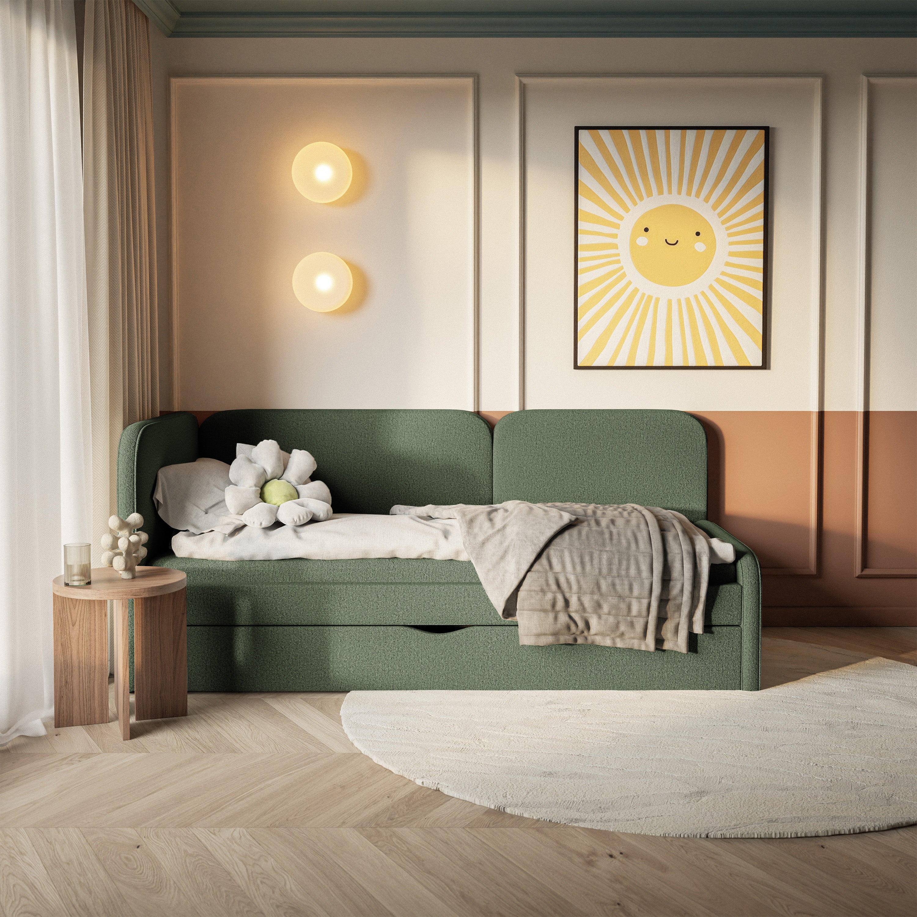 selsey-cuddy-jugendbett-90x200-cm-links-mit-matratze-stauraum-olivgr-n-jersey image 3