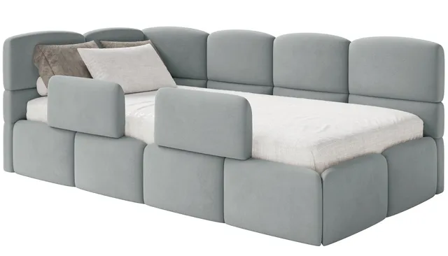 selsey-cloudy-jugendbett-120x200-cm-links-mit-stauraum-grauer-velours image 1
