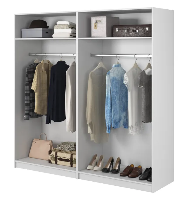 selsey-kaspe-garderobe-mit-zwei-stangen-200-cm-wei image 1